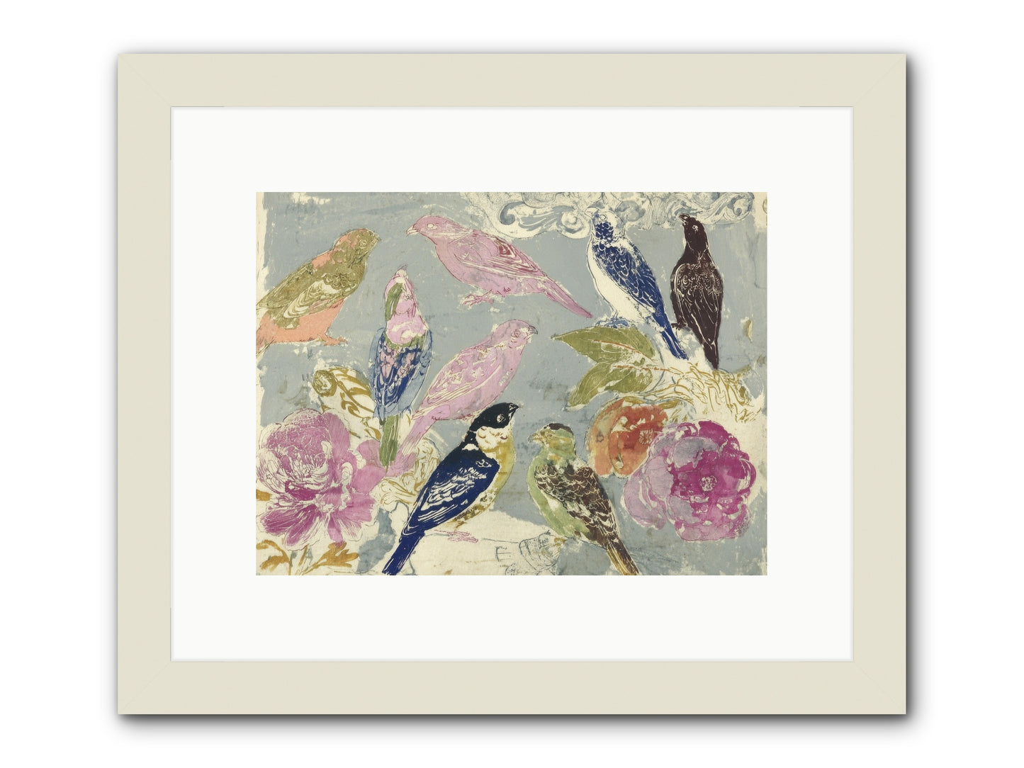 A Catalogue of Unsent Invitations -- Framed Print - White 12x9