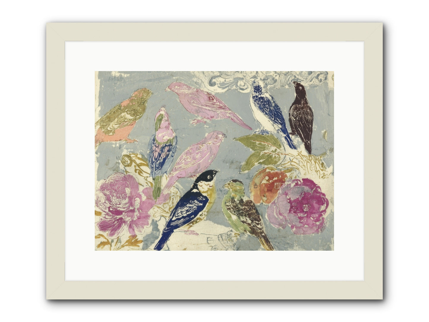 A Catalogue of Unsent Invitations -- Framed Print - White 16x12