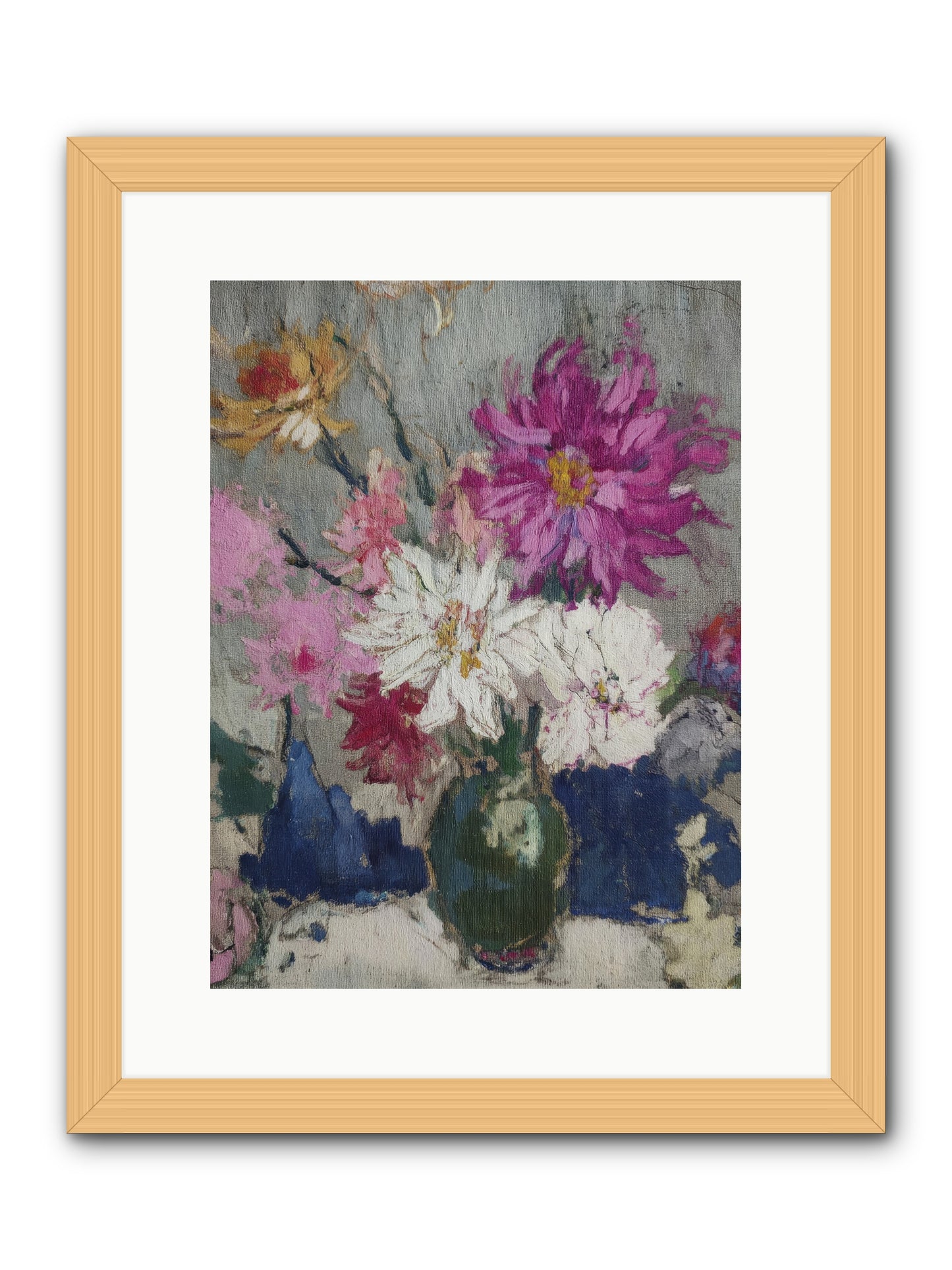 A Chronicle of Blooming -- Framed Print - Natural 12x16
