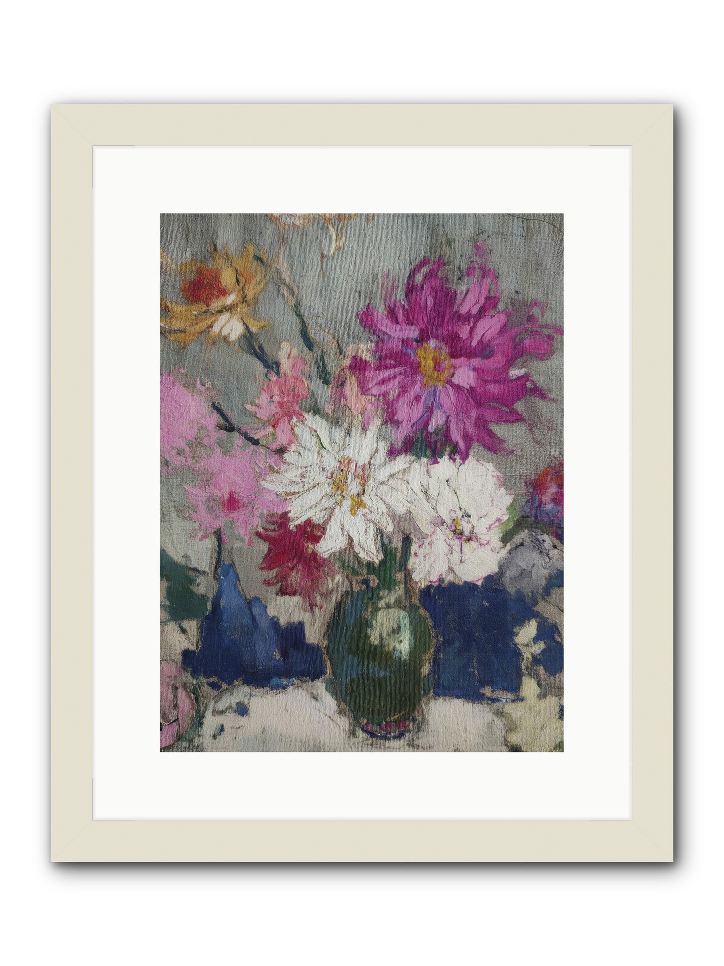 A Chronicle of Blooming -- Framed Print - White 12x16