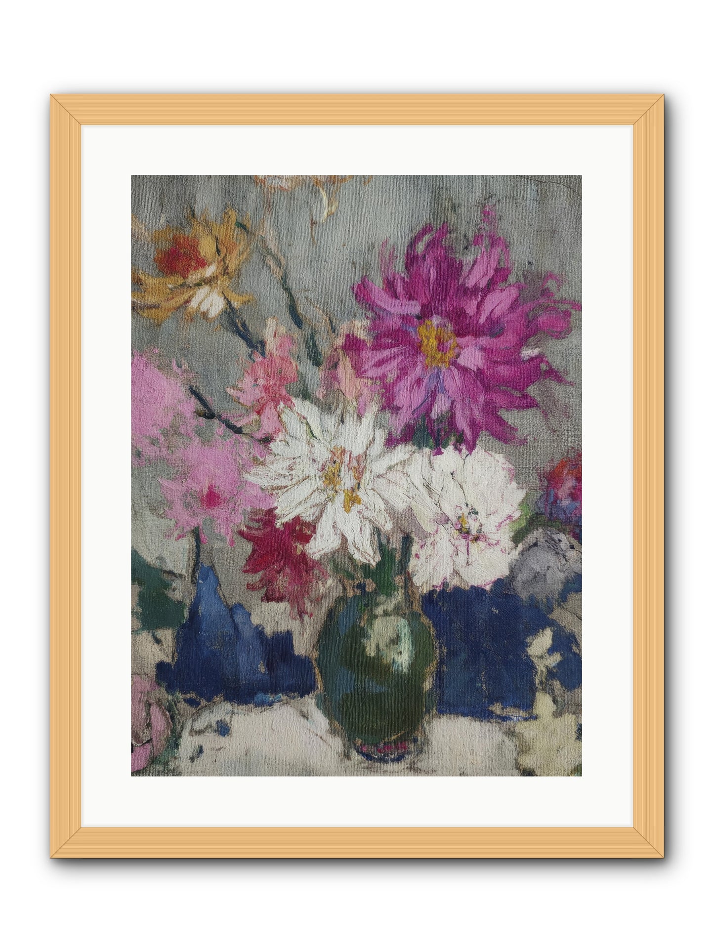 A Chronicle of Blooming -- Framed Print - Natural 18x24