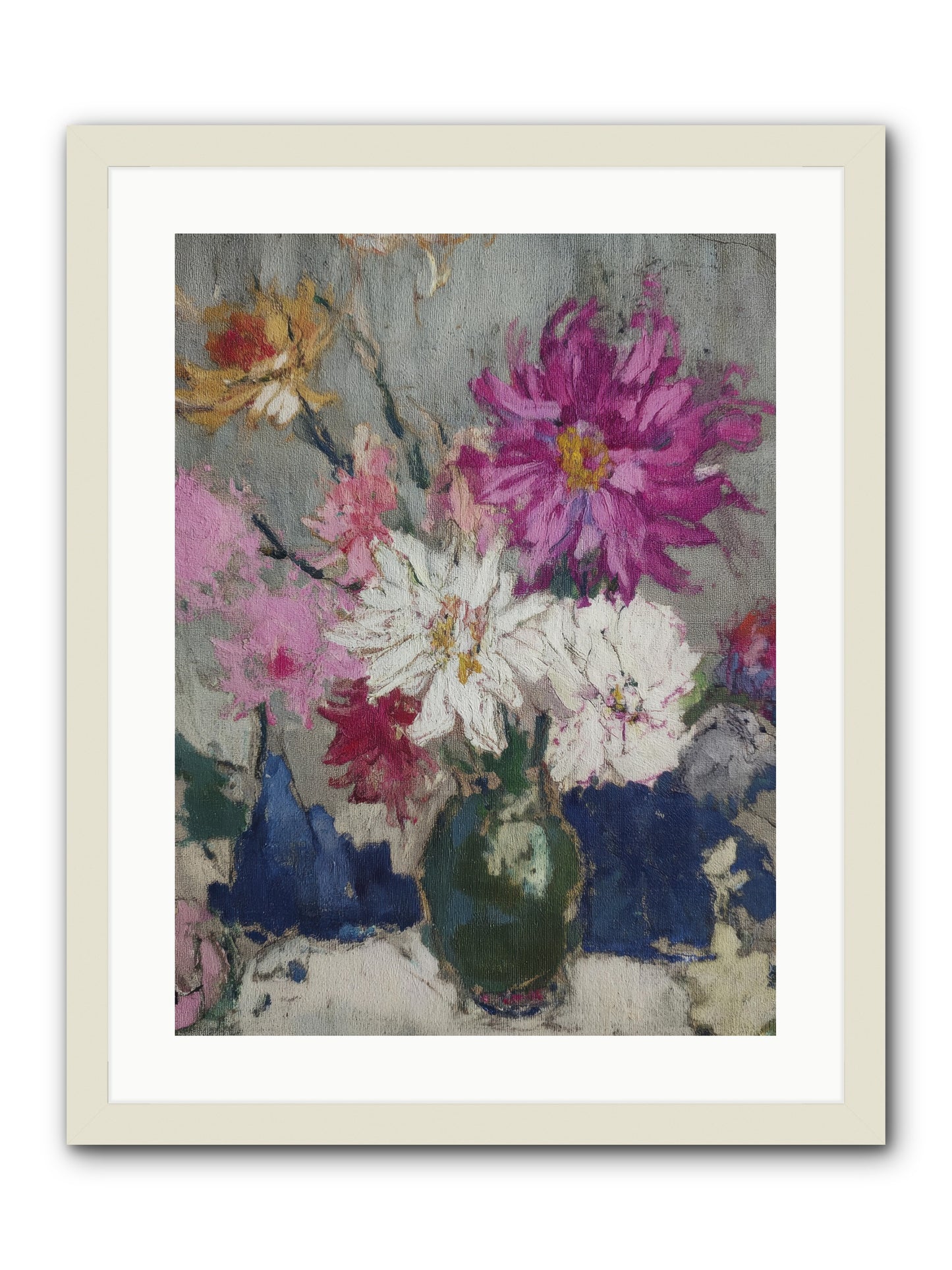A Chronicle of Blooming -- Framed Print - White 18x24