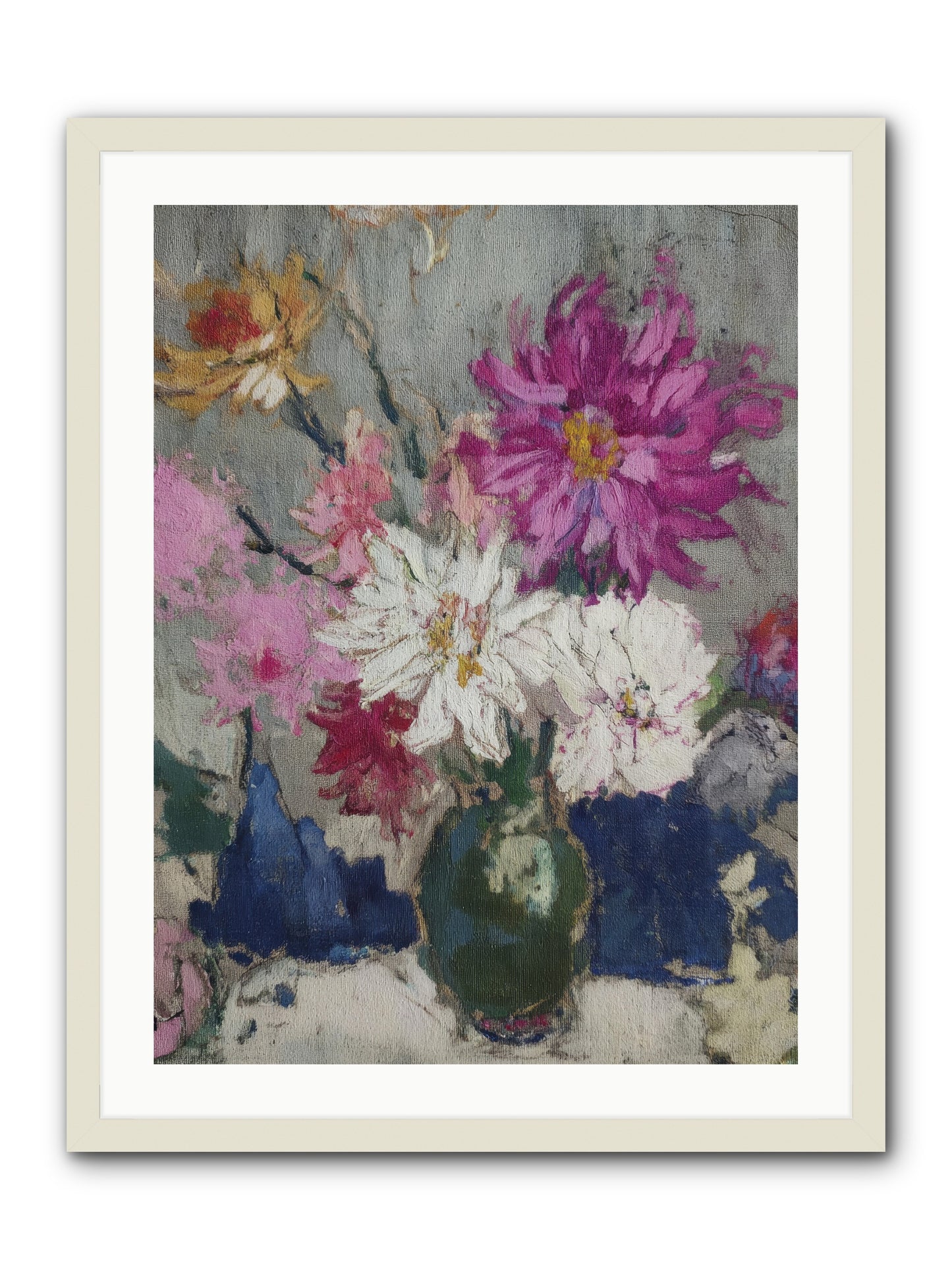 A Chronicle of Blooming -- Framed Print - White 24x32