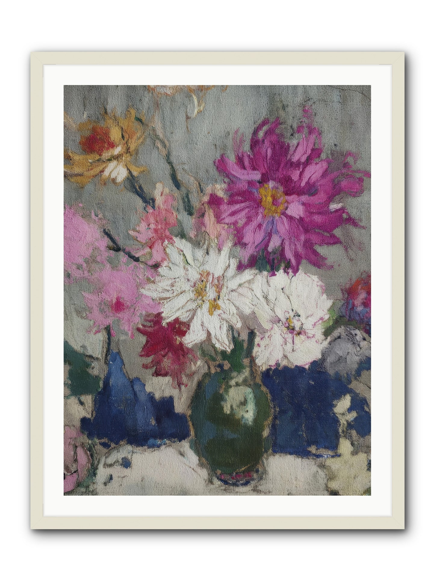 A Chronicle of Blooming -- Framed Print - White 30x40