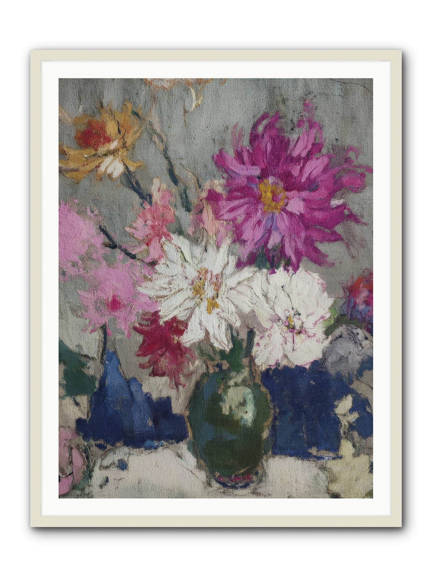 A Chronicle of Blooming -- Framed Print - White 36x48
