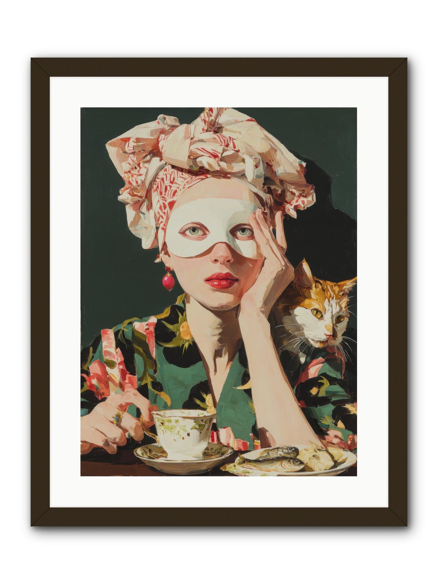 A Confession in Gold Ink -- Framed Print - Black 18x24