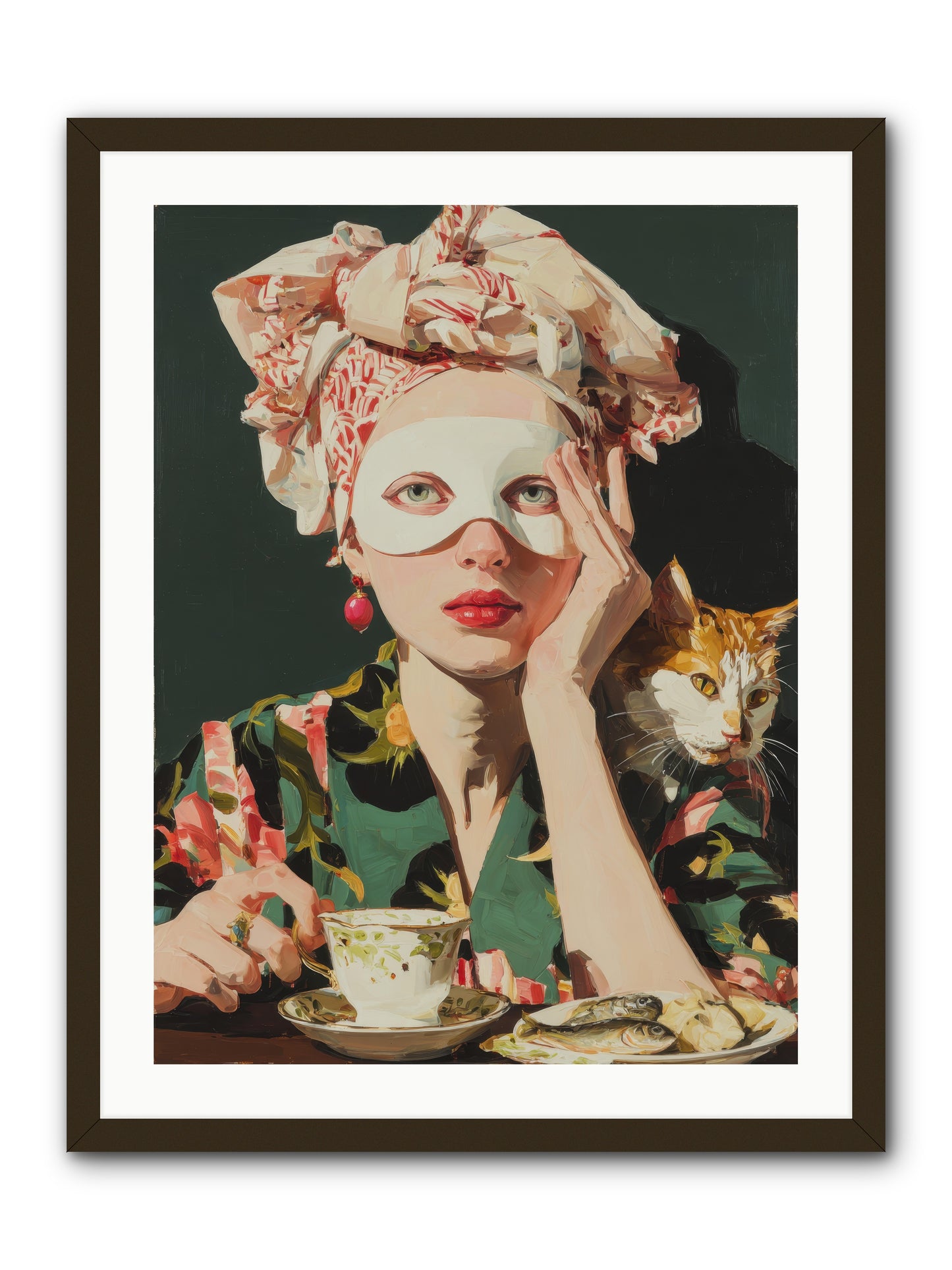 A Confession in Gold Ink -- Framed Print - Black 24x32