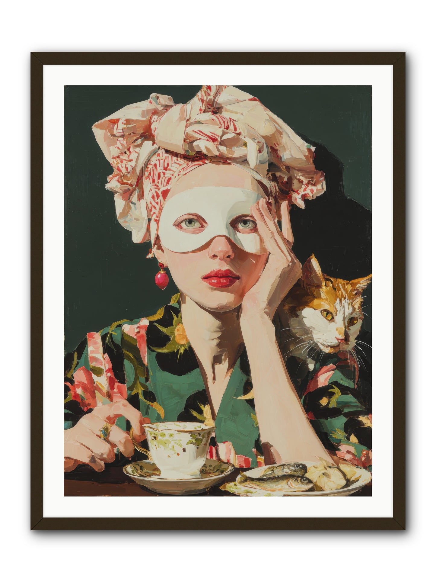 A Confession in Gold Ink -- Framed Print - Black 30x40