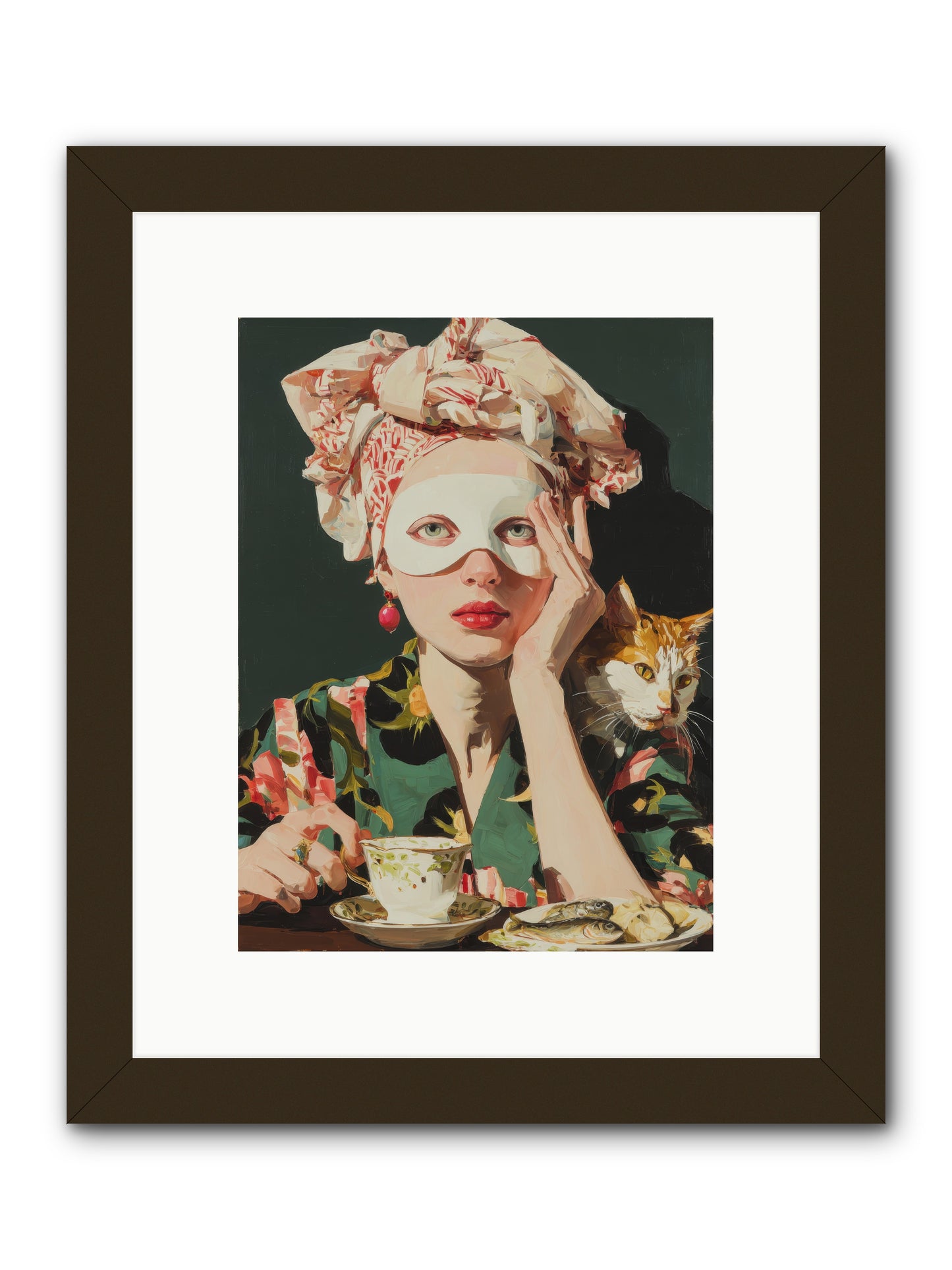 A Confession in Gold Ink -- Framed Print - Black 9x12
