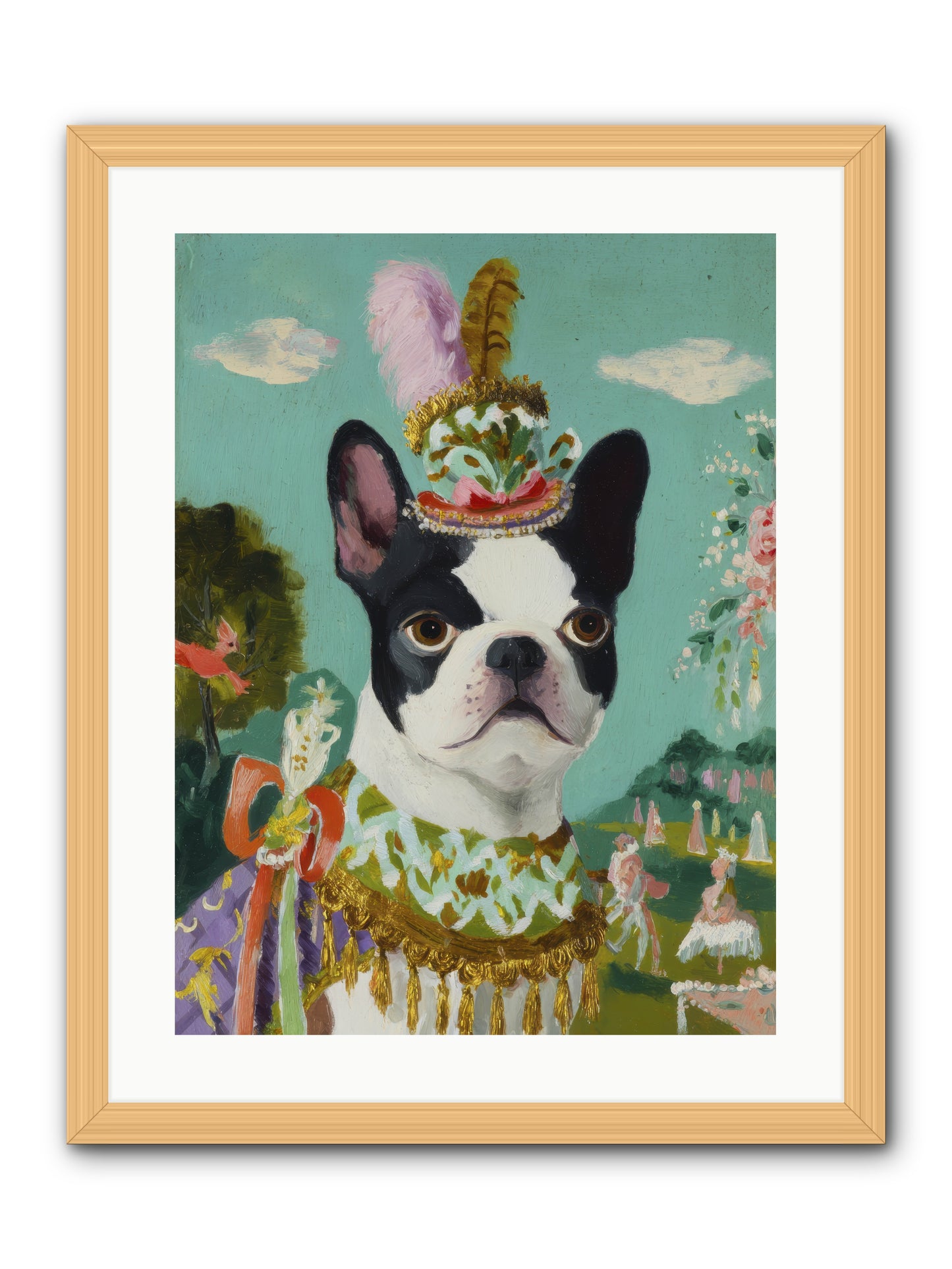 A Darling All My Own -- Framed Print - Natural 18x24