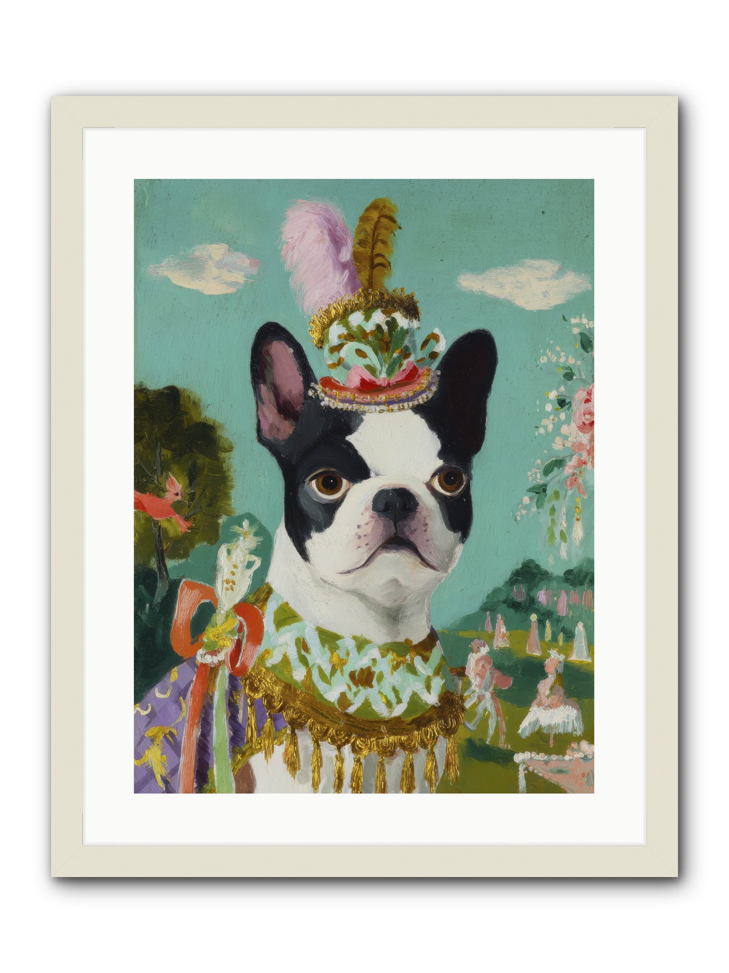 A Darling All My Own -- Framed Print - White 18x24