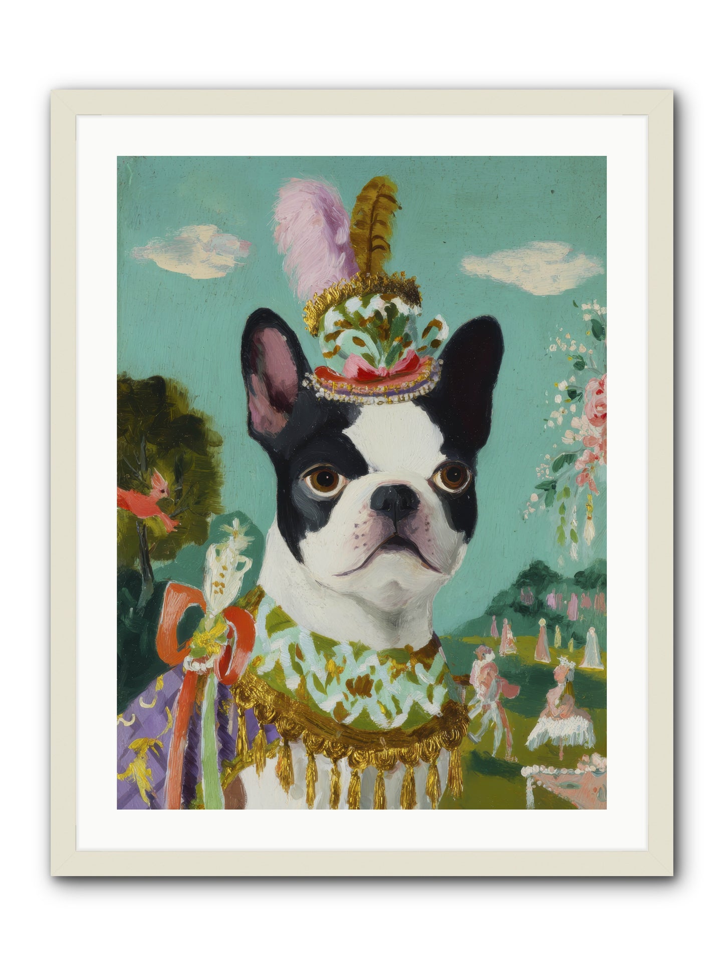 A Darling All My Own -- Framed Print - White 24x32