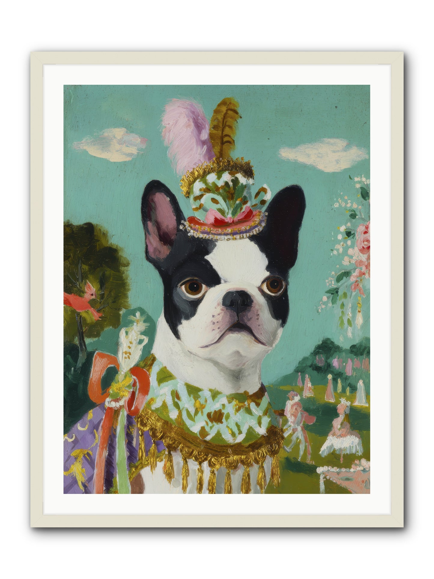 A Darling All My Own -- Framed Print - White 30x40