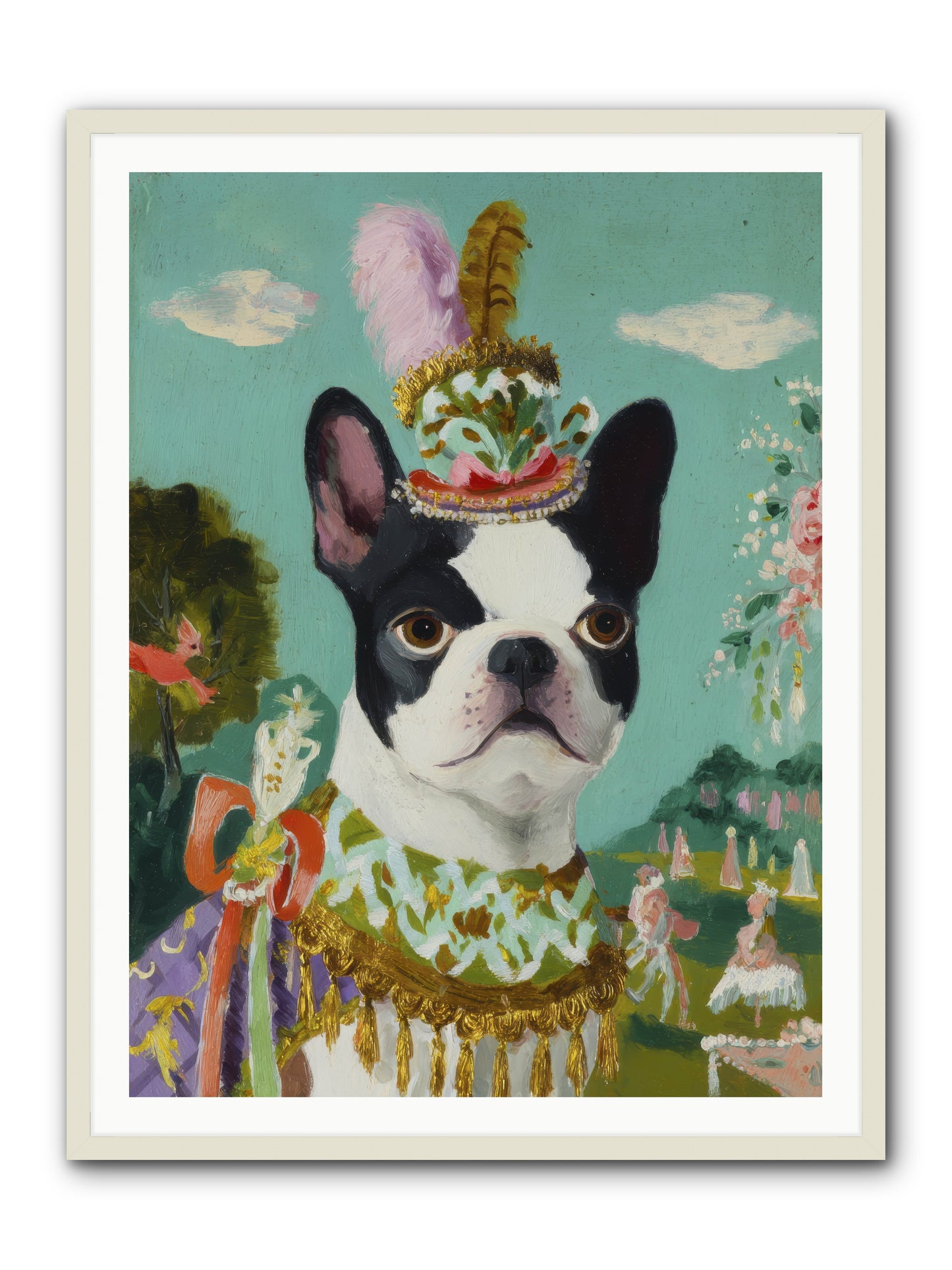 A Darling All My Own -- Framed Print - White 36x48