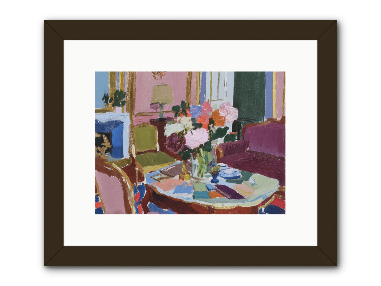 A Debt Repaid in Wildflowers -- Framed Print - Black 12x9