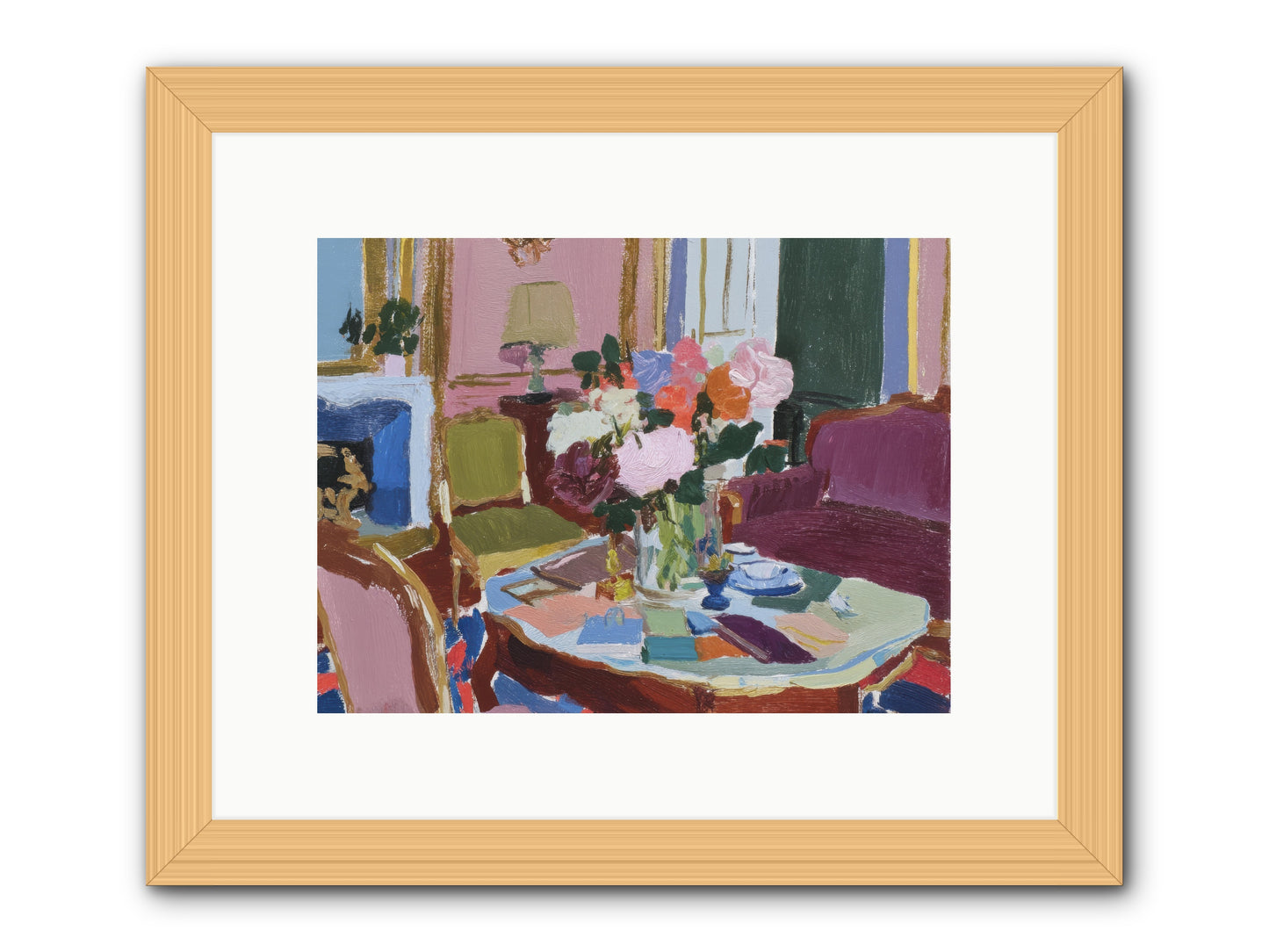 A Debt Repaid in Wildflowers -- Framed Print - Natural 12x9