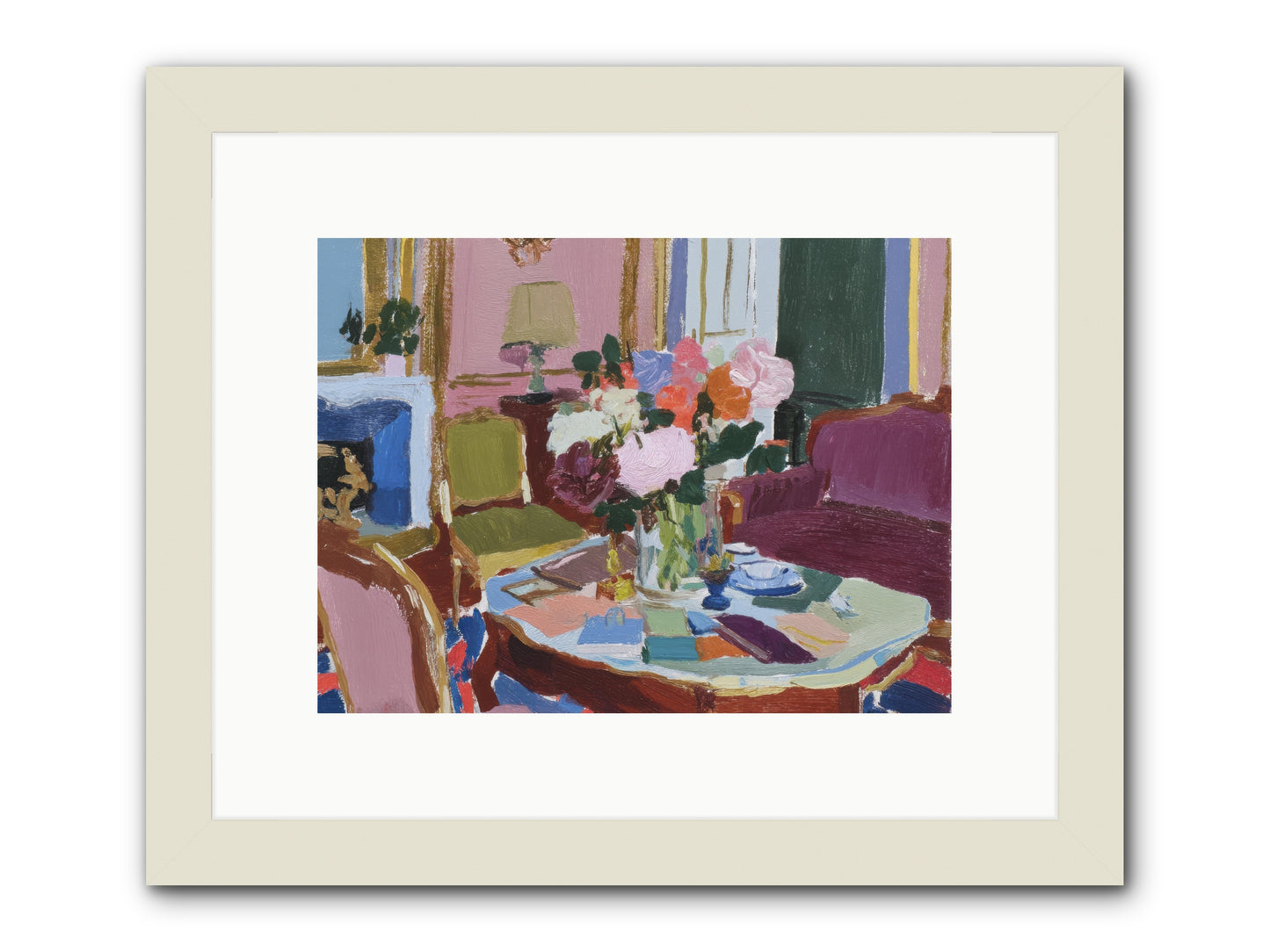 A Debt Repaid in Wildflowers -- Framed Print - White 12x9