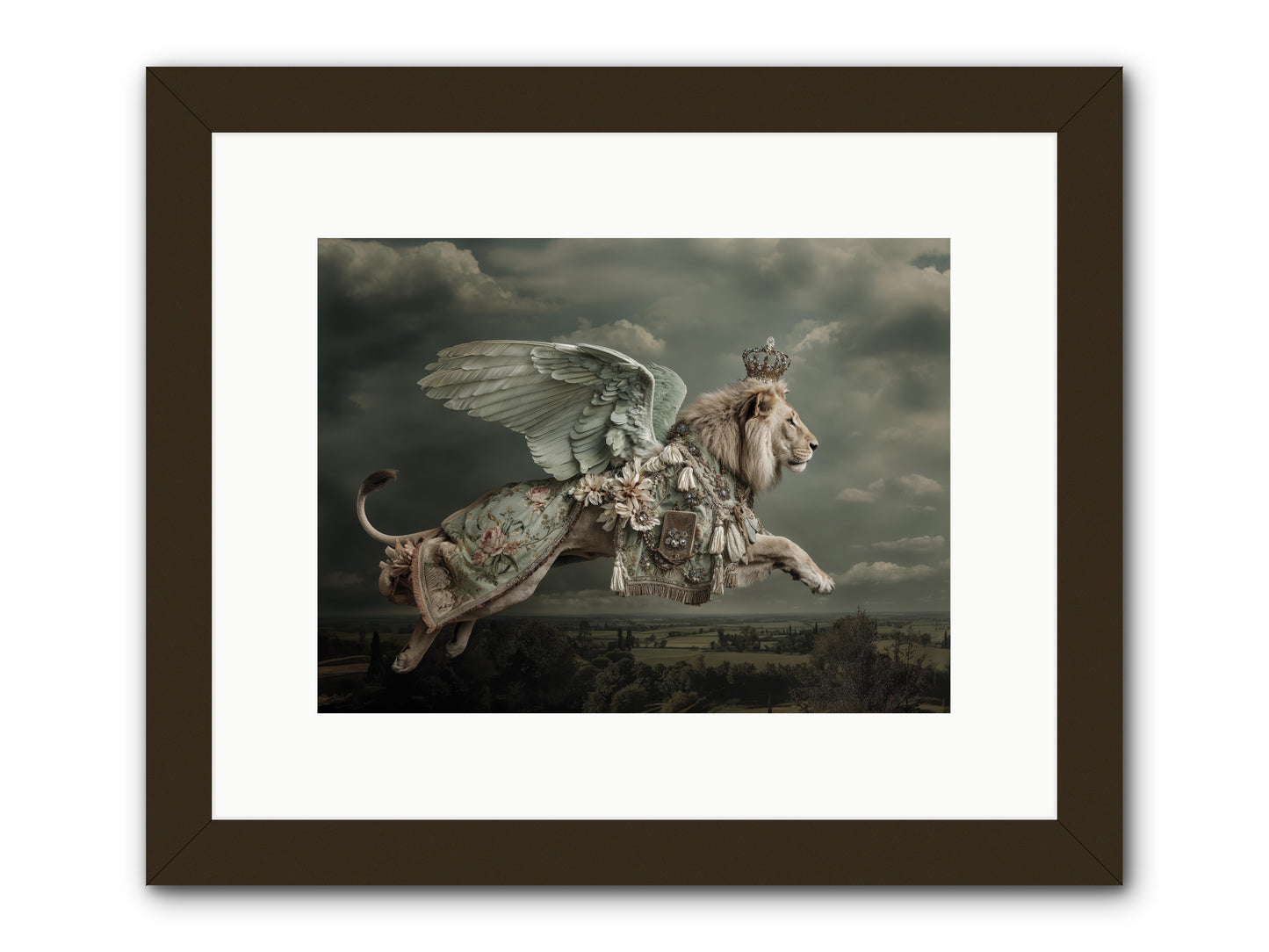 A Diary Left in Moonlight -- Framed Print - Black 12x9