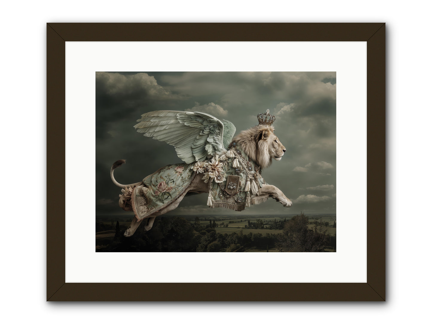 A Diary Left in Moonlight -- Framed Print - Black 16x12
