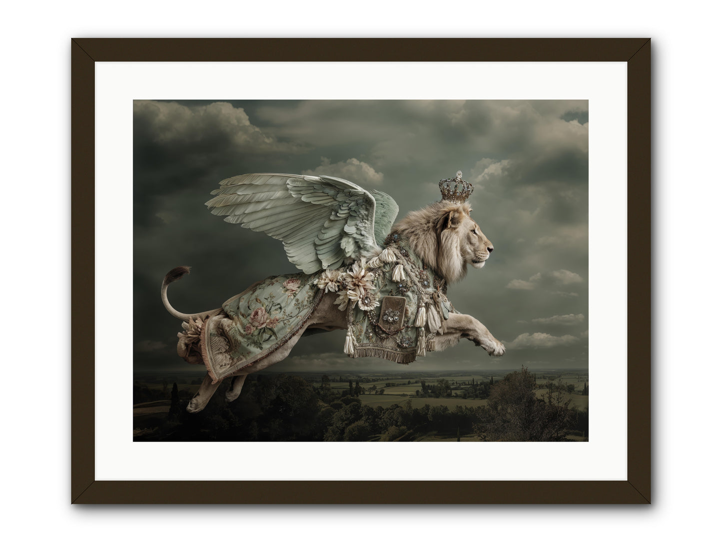 A Diary Left in Moonlight -- Framed Print - Black 24x18