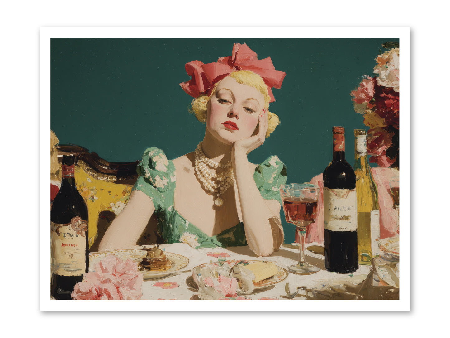 A Feast Made for One -- Loose Canvas Print 32x24