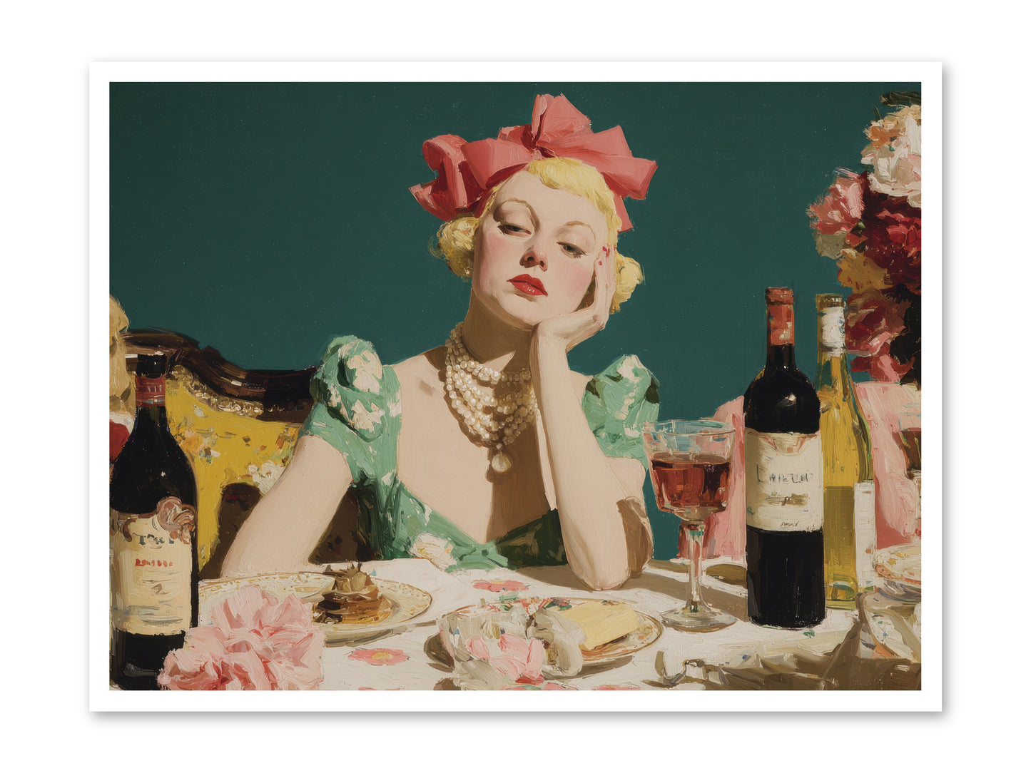 A Feast Made for One -- Loose Canvas Print 40x30