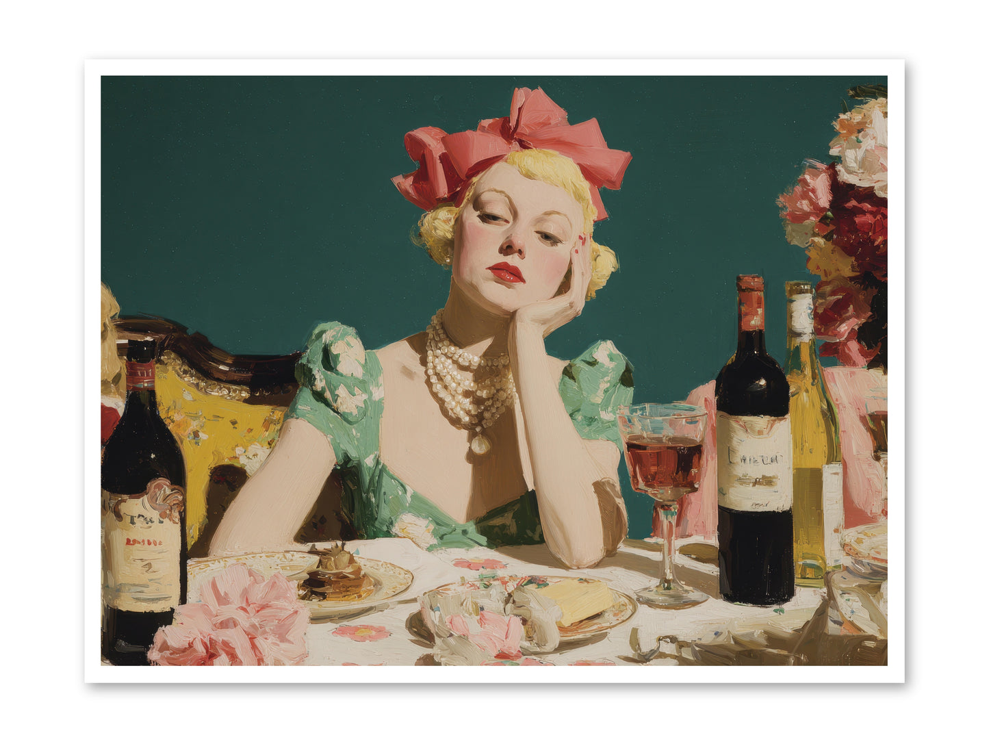 A Feast Made for One -- Loose Canvas Print 48x36