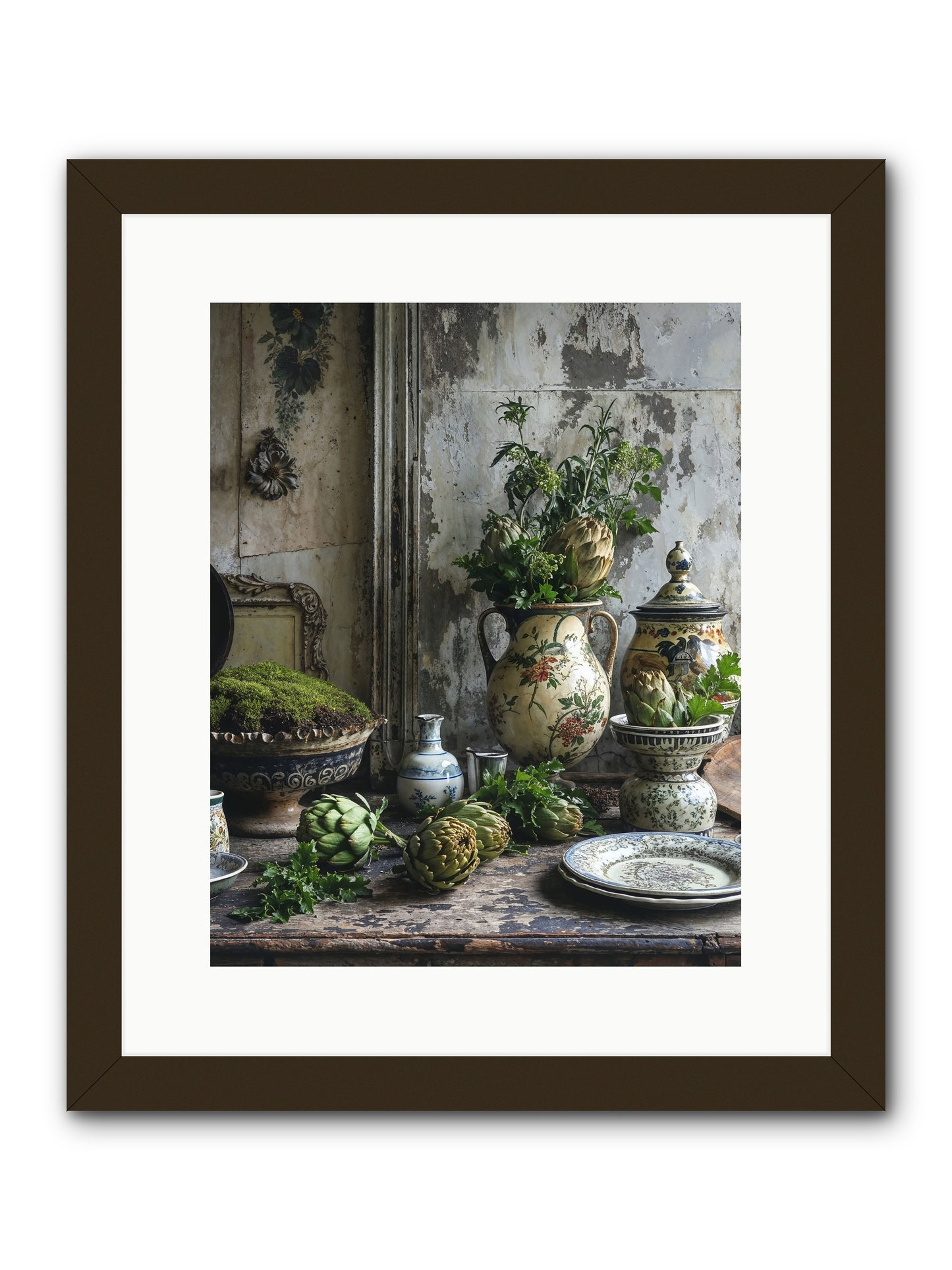A Fine Collaboration -- Framed Print - Black 12x15