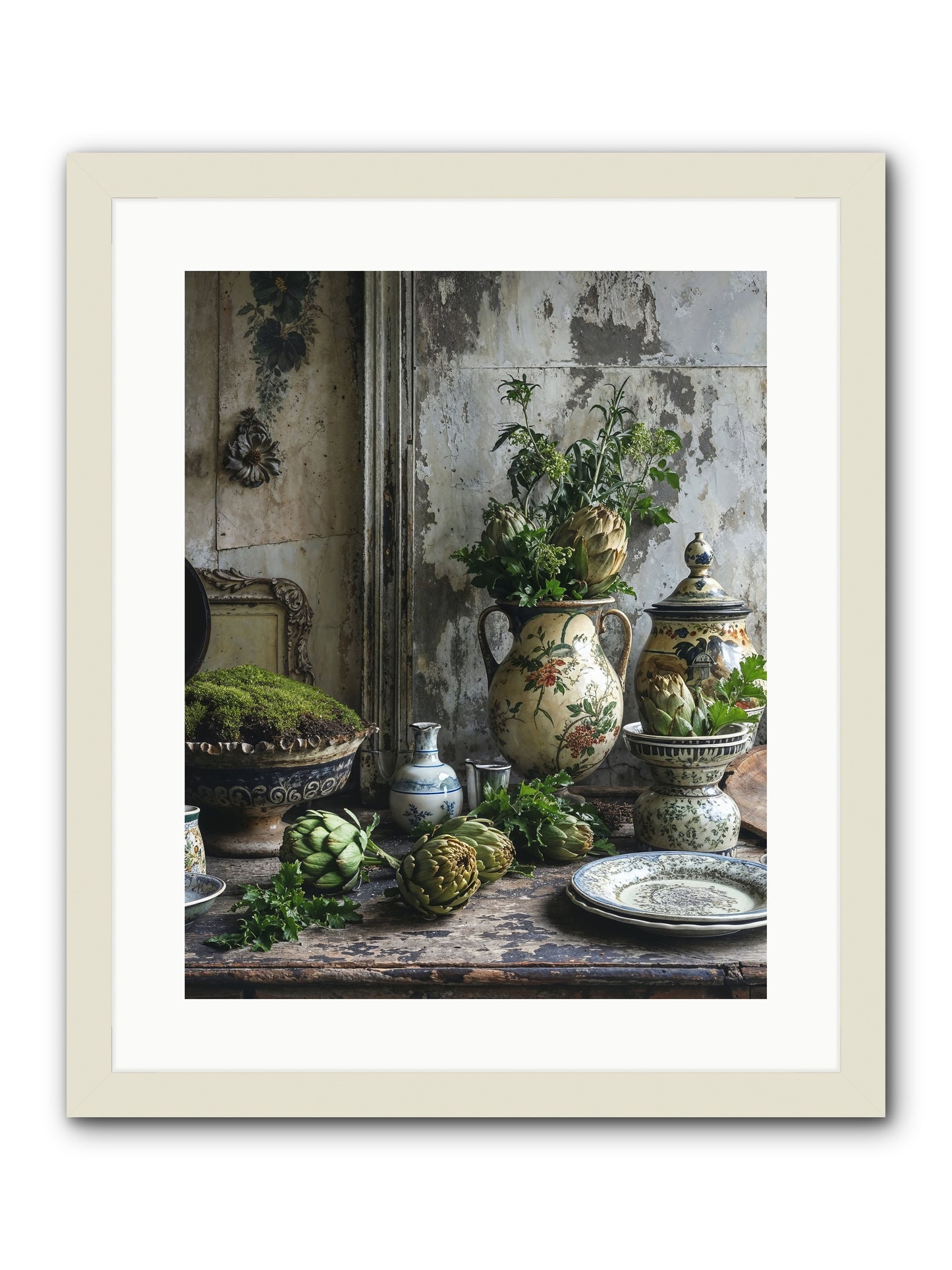 A Fine Collaboration -- Framed Print - White 16x20