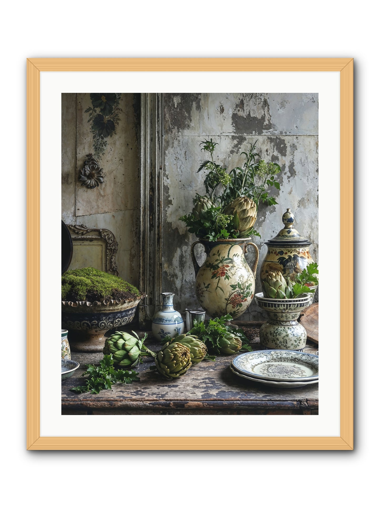 A Fine Collaboration -- Framed Print - Natural 24x30