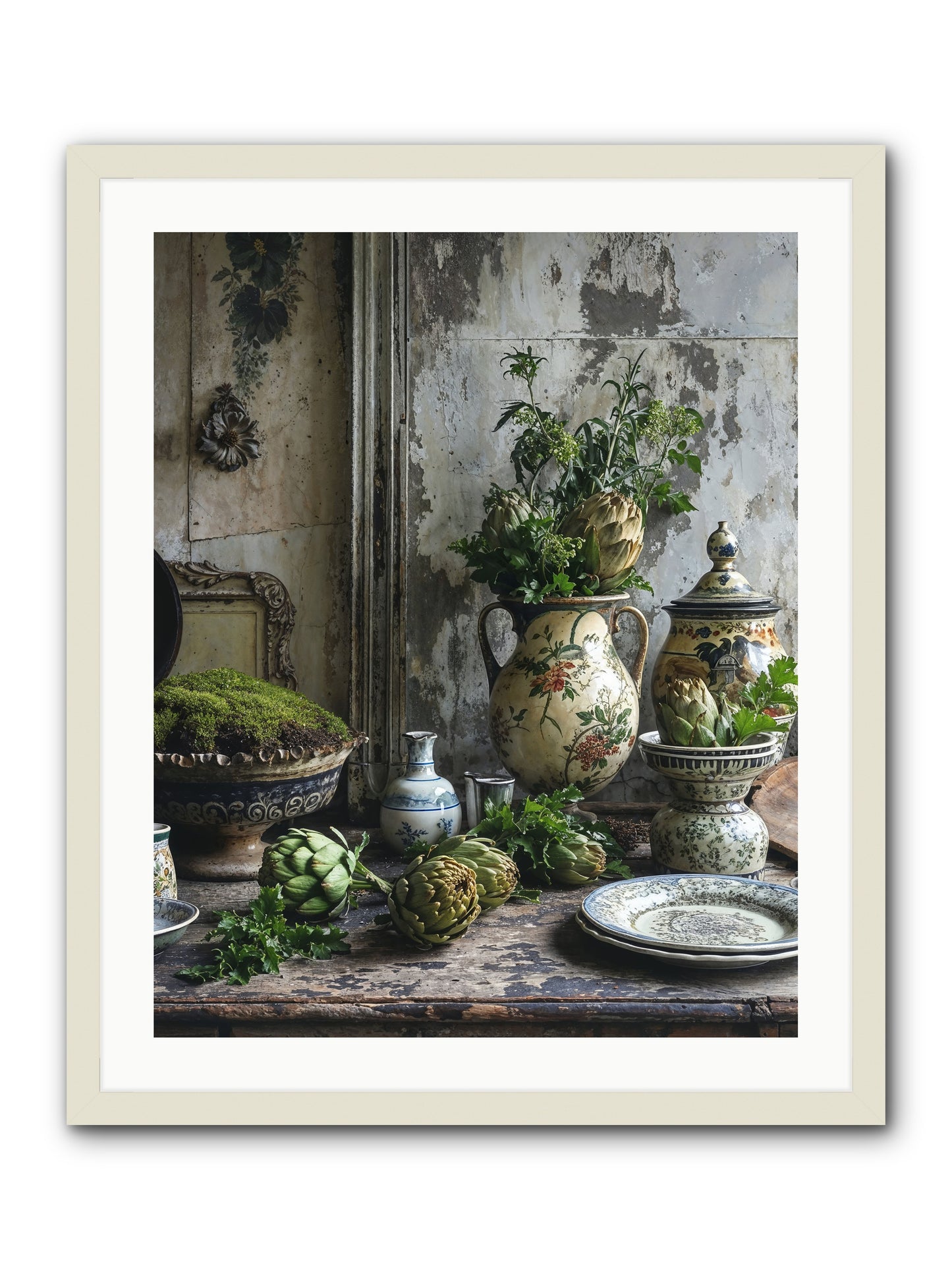 A Fine Collaboration -- Framed Print - White 24x30