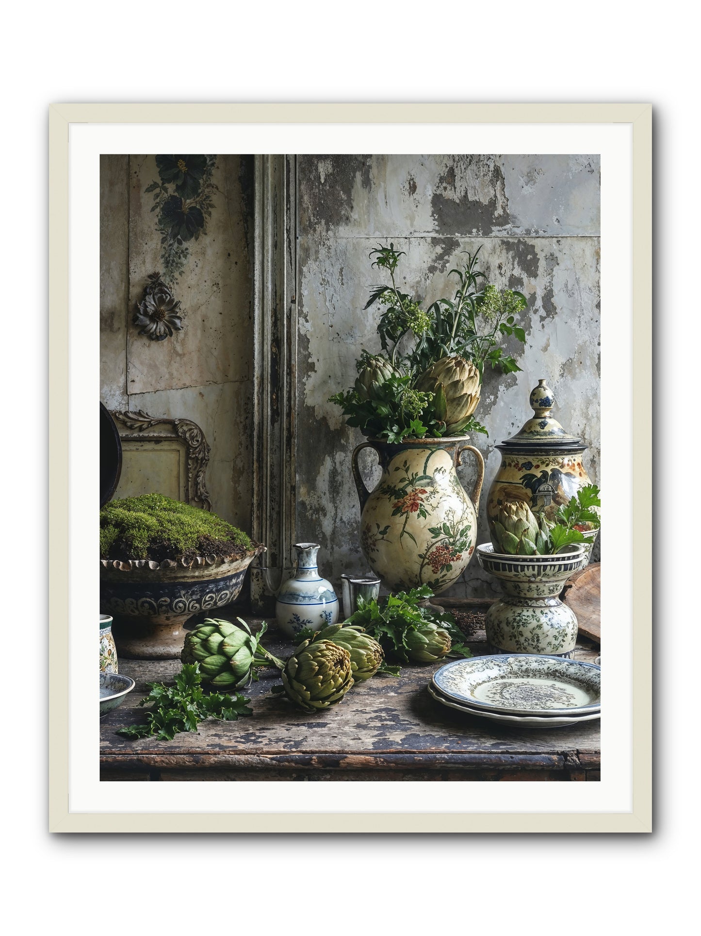 A Fine Collaboration -- Framed Print - White 32x40