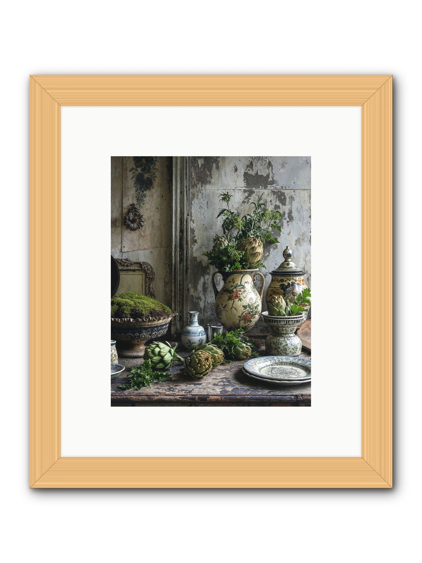 A Fine Collaboration -- Framed Print - Natural 8x10