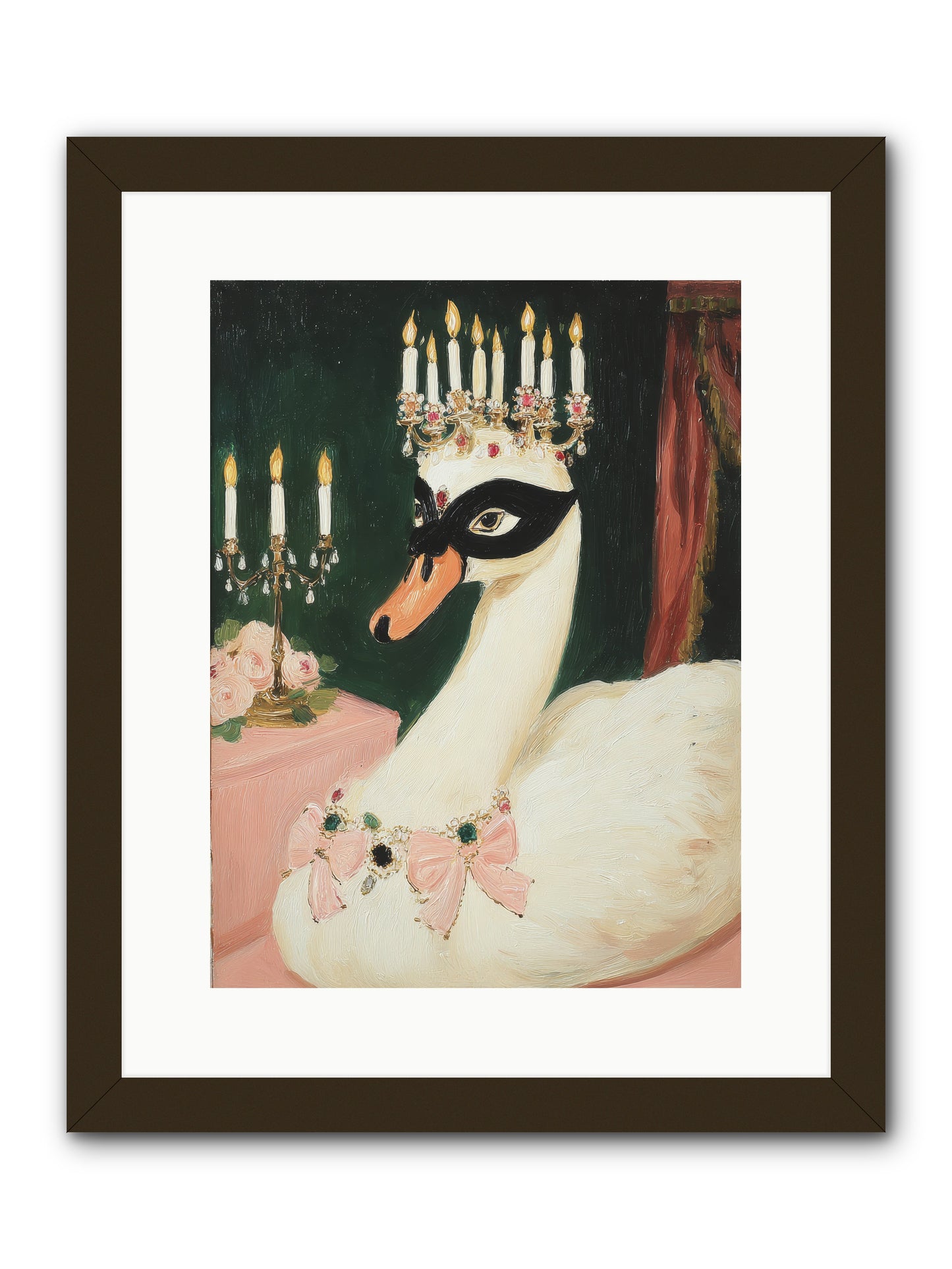 A Flutter of Delight -- Framed Print - Black 12x16