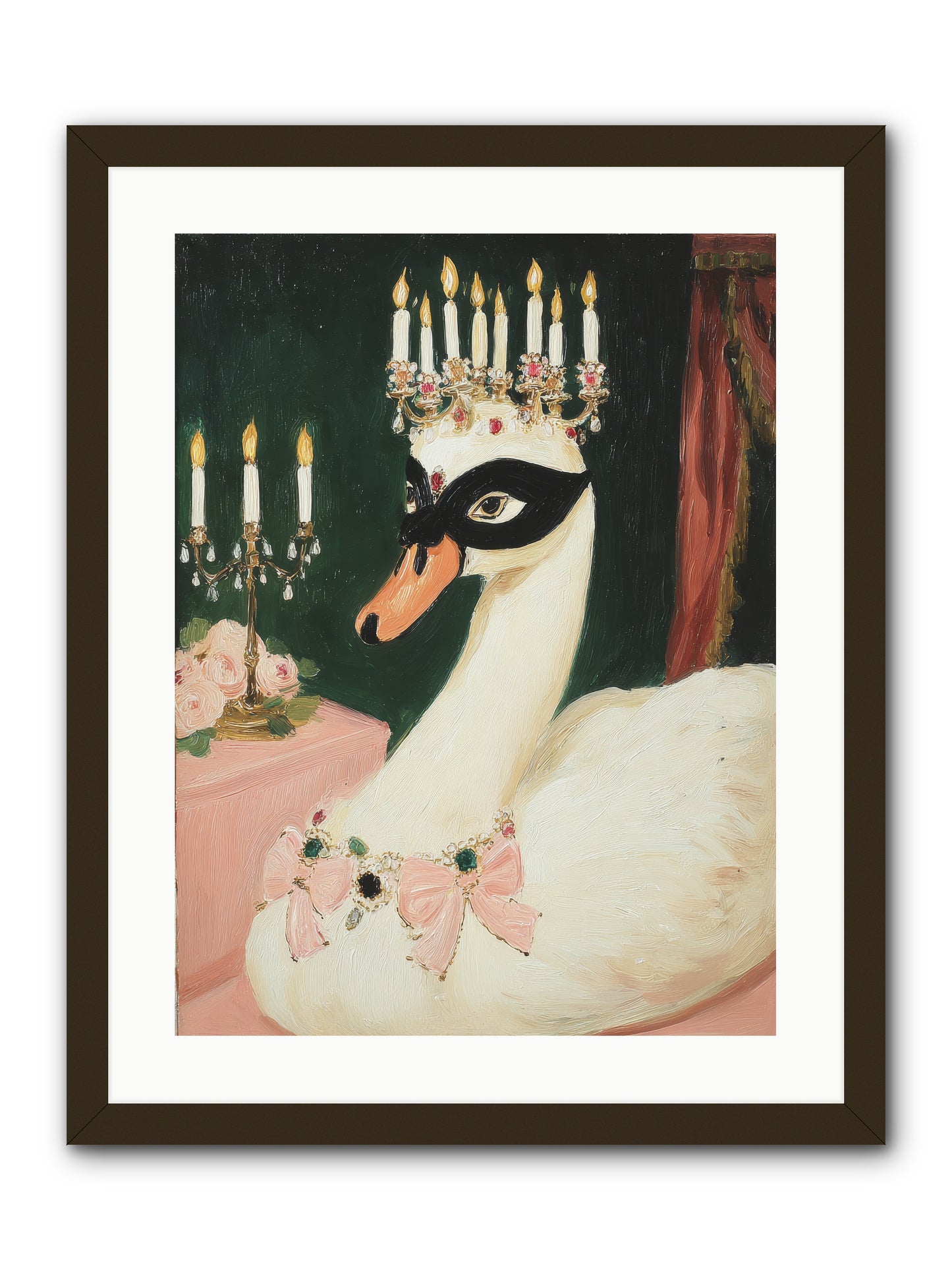 A Flutter of Delight -- Framed Print - Black 18x24