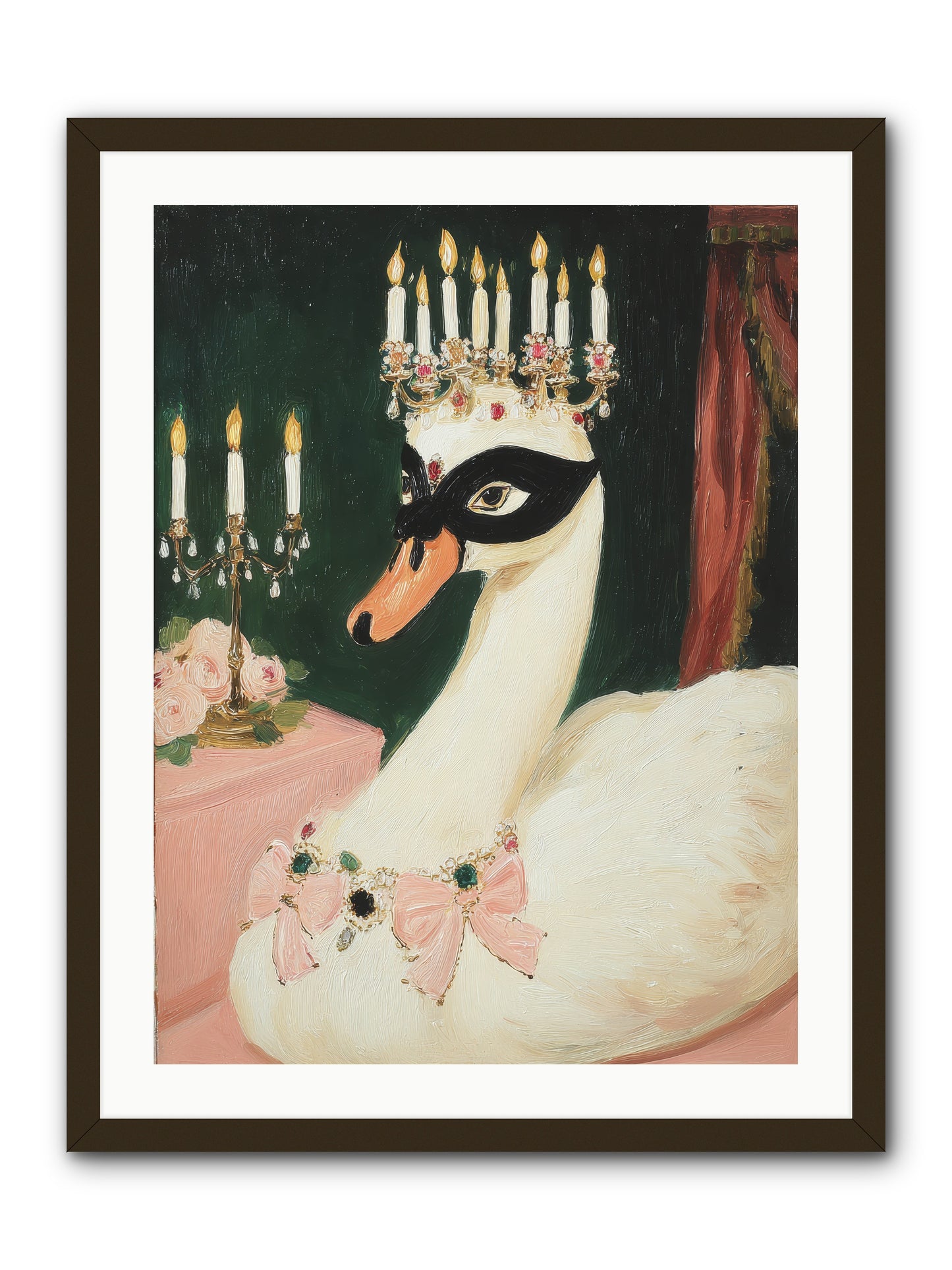 A Flutter of Delight -- Framed Print - Black 24x32