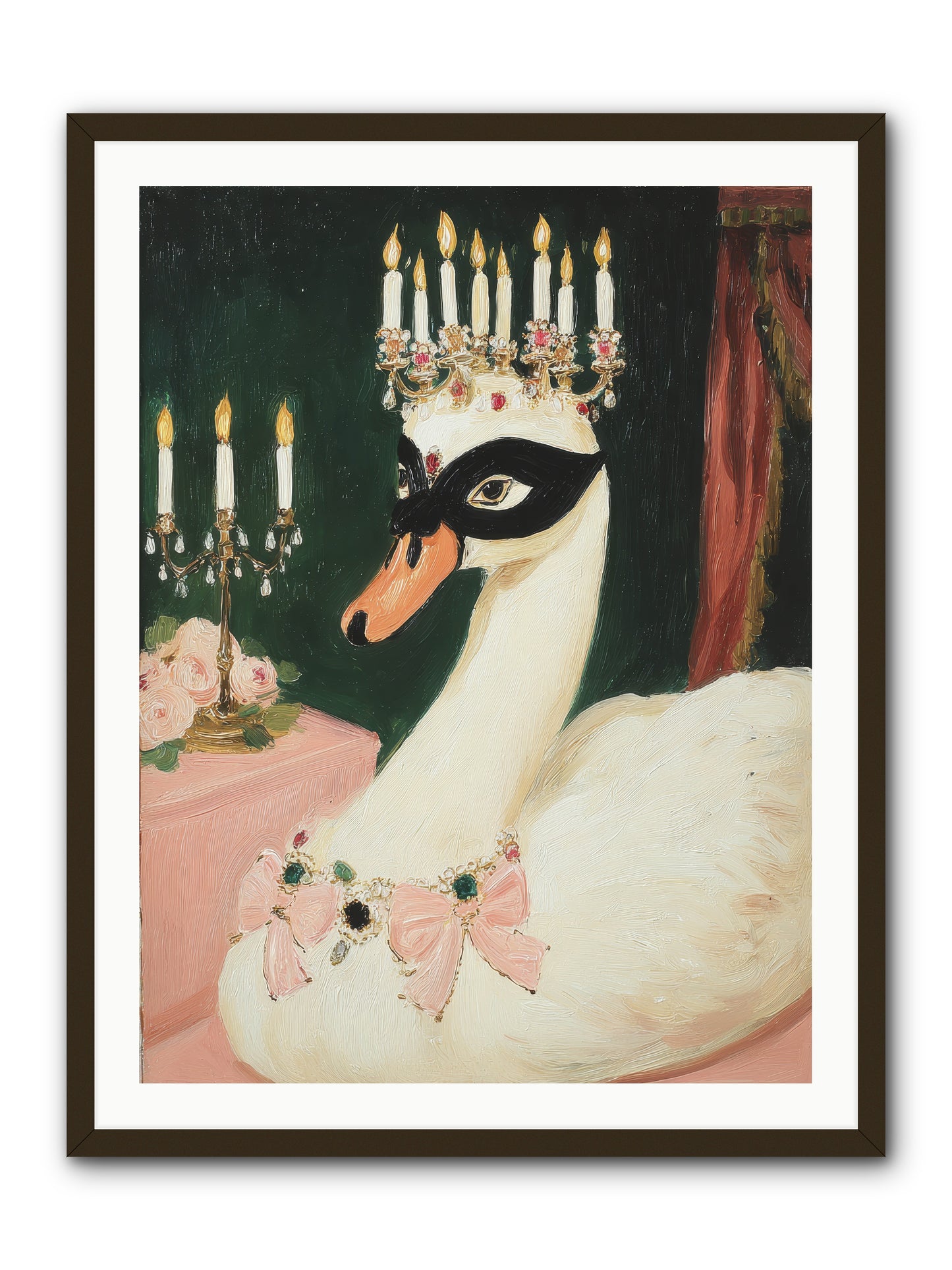 A Flutter of Delight -- Framed Print - Black 30x40