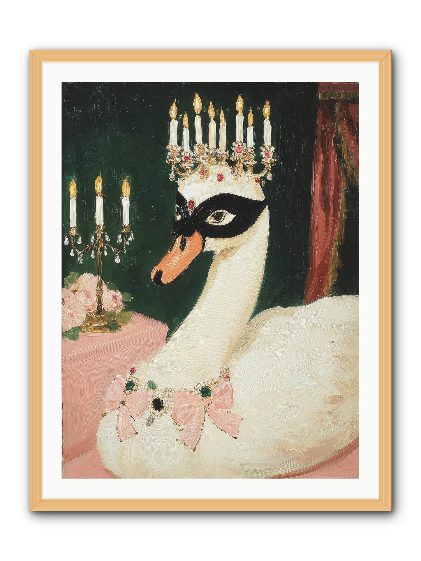 A Flutter of Delight -- Framed Print - Natural 30x40