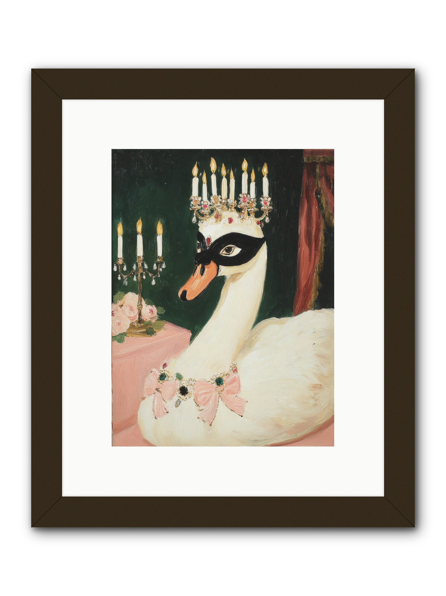 A Flutter of Delight -- Framed Print - Black 9x12
