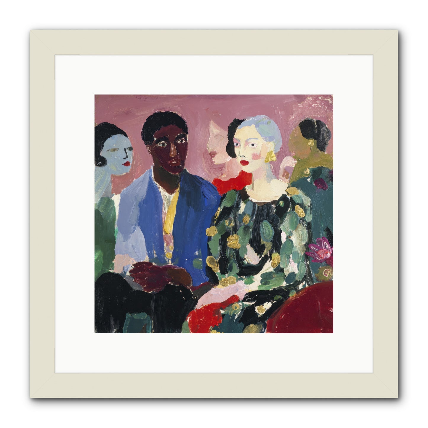 A Gathering of Almost-Truths -- Framed Print - White 12x12
