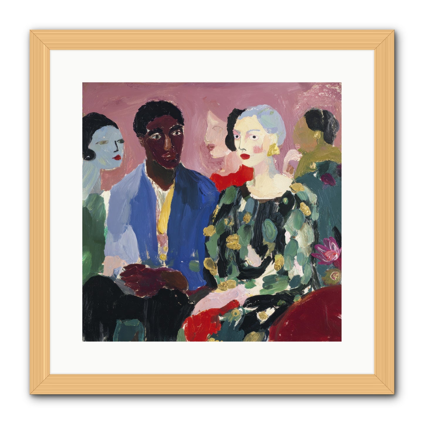 A Gathering of Almost-Truths -- Framed Print - Natural 16x16