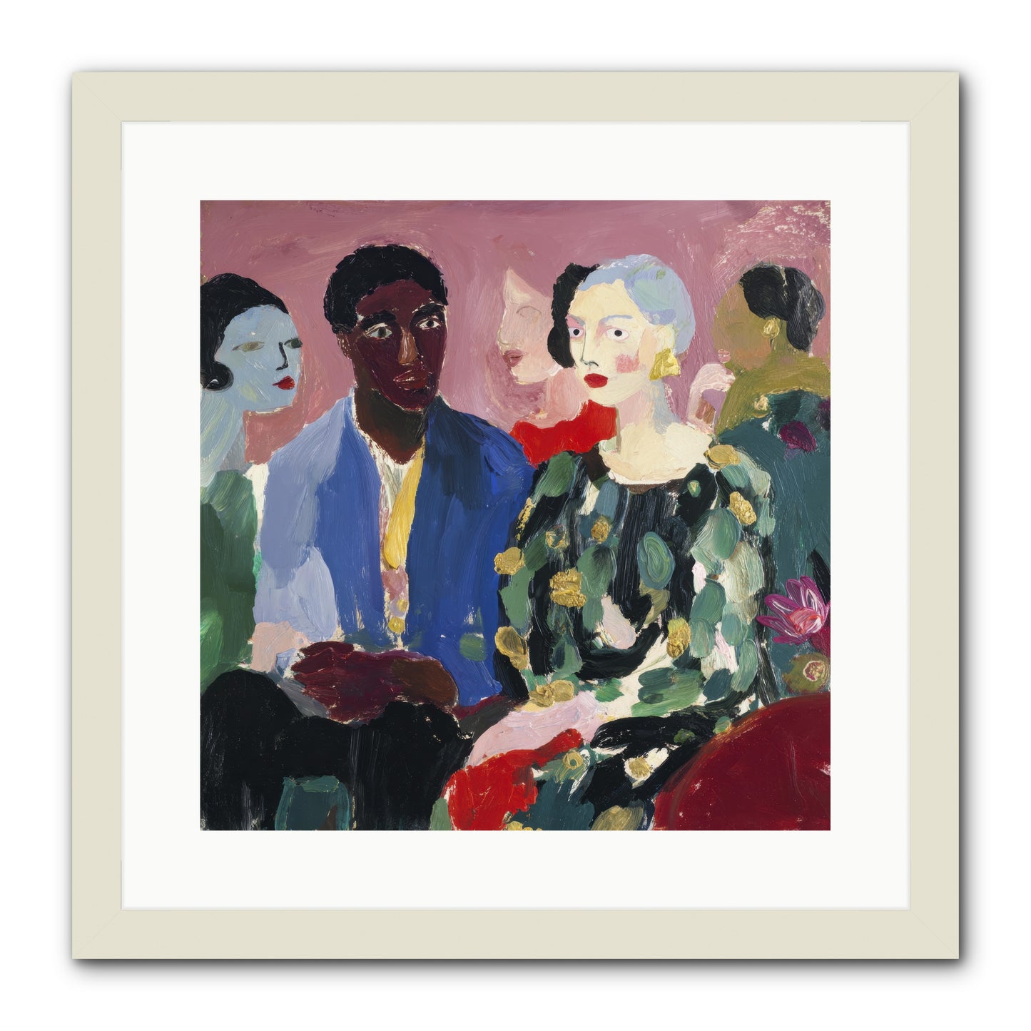 A Gathering of Almost-Truths -- Framed Print - White 16x16