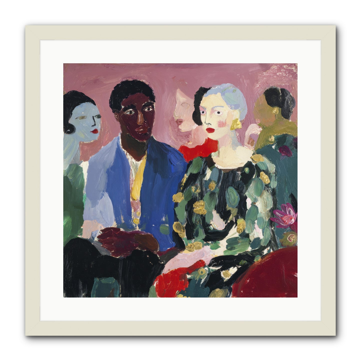 A Gathering of Almost-Truths -- Framed Print - White 20x20