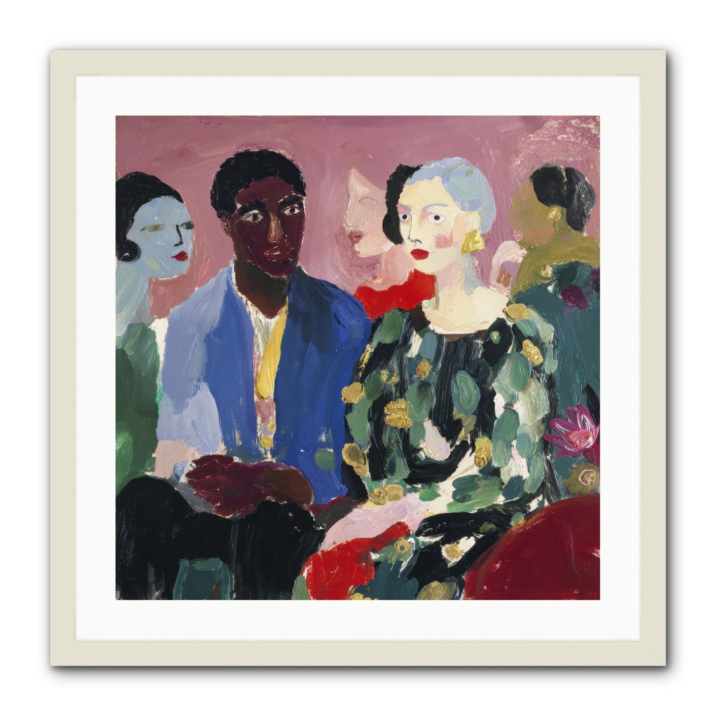 A Gathering of Almost-Truths -- Framed Print - White 24x24
