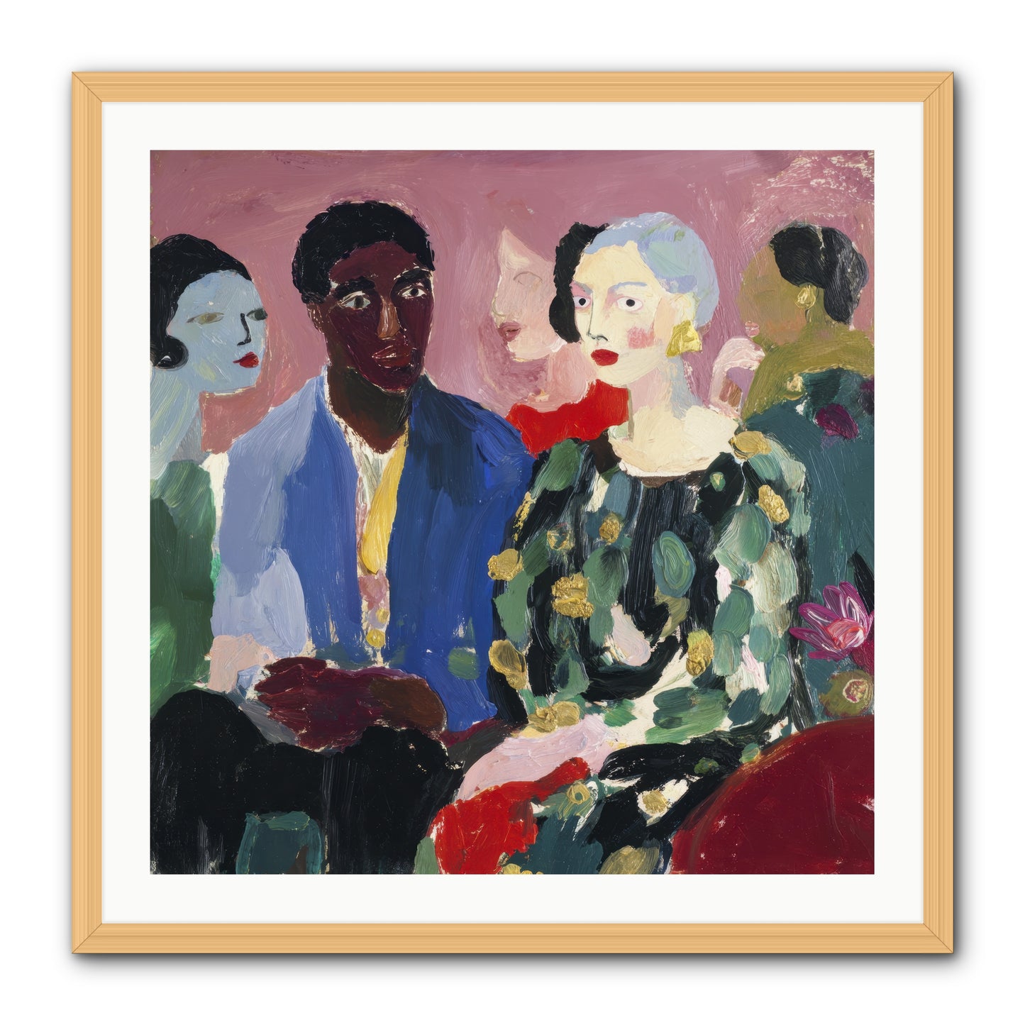 A Gathering of Almost-Truths -- Framed Print - Natural 30x30