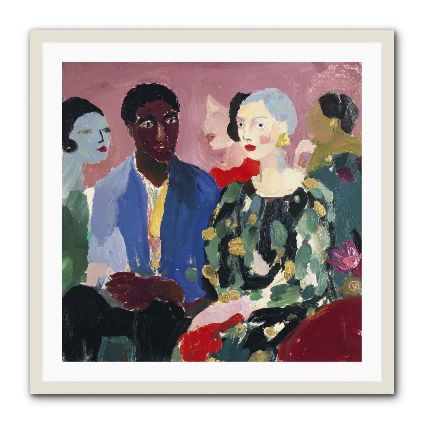 A Gathering of Almost-Truths -- Framed Print - White 30x30