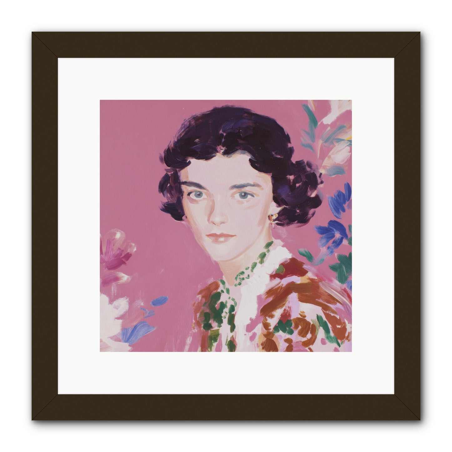A Gentle Turn -- Framed Print - Black 12x12