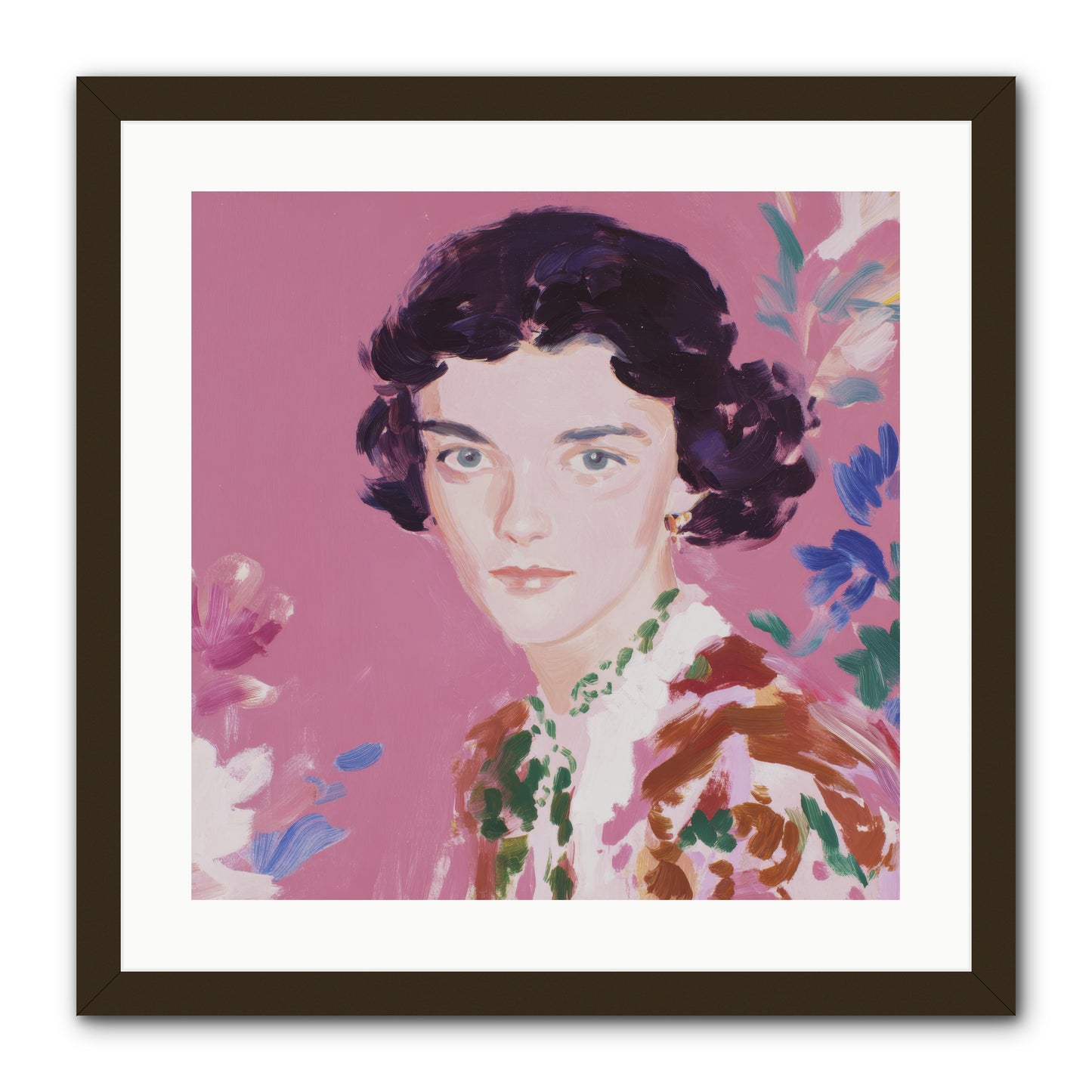 A Gentle Turn -- Framed Print - Black 20x20