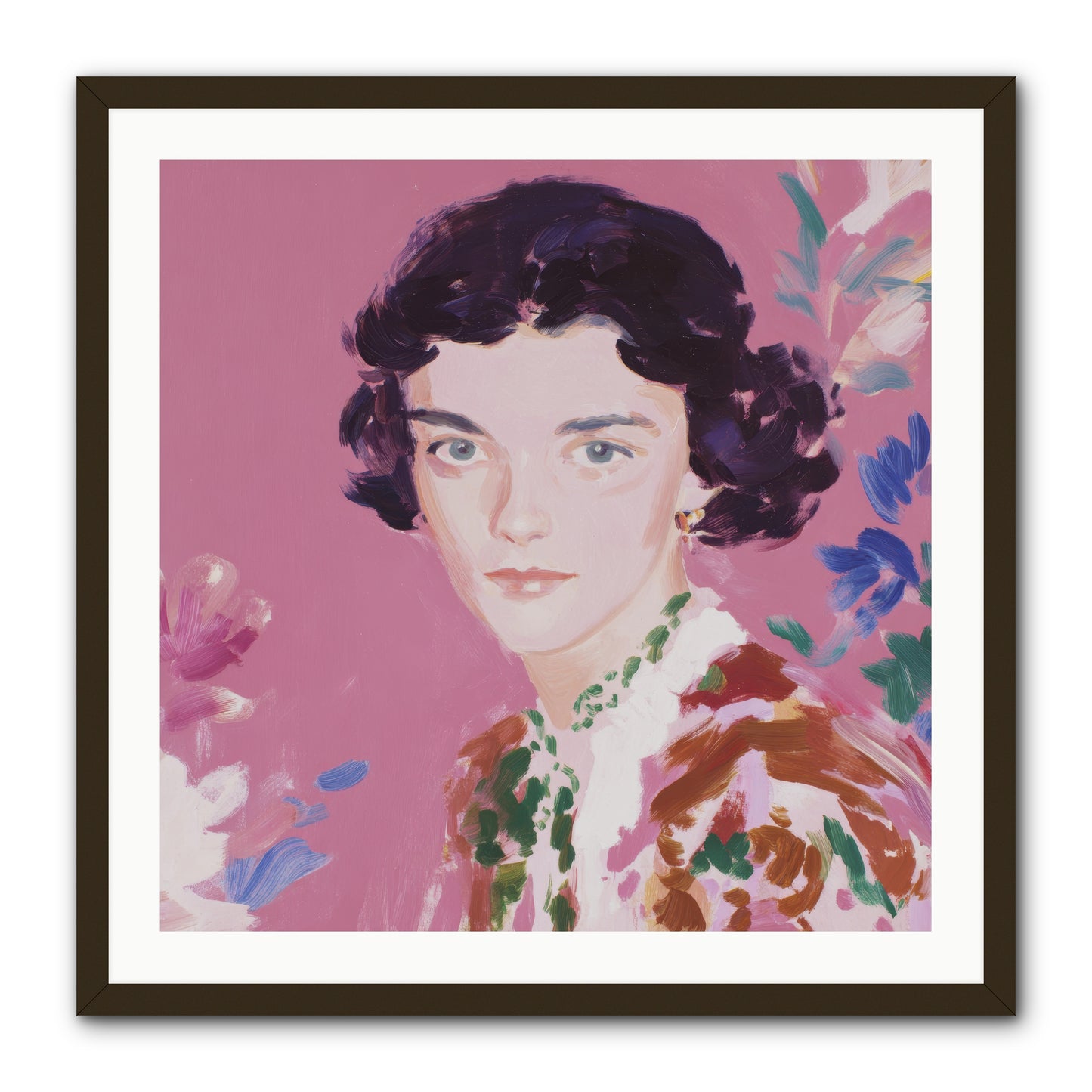 A Gentle Turn -- Framed Print - Black 30x30