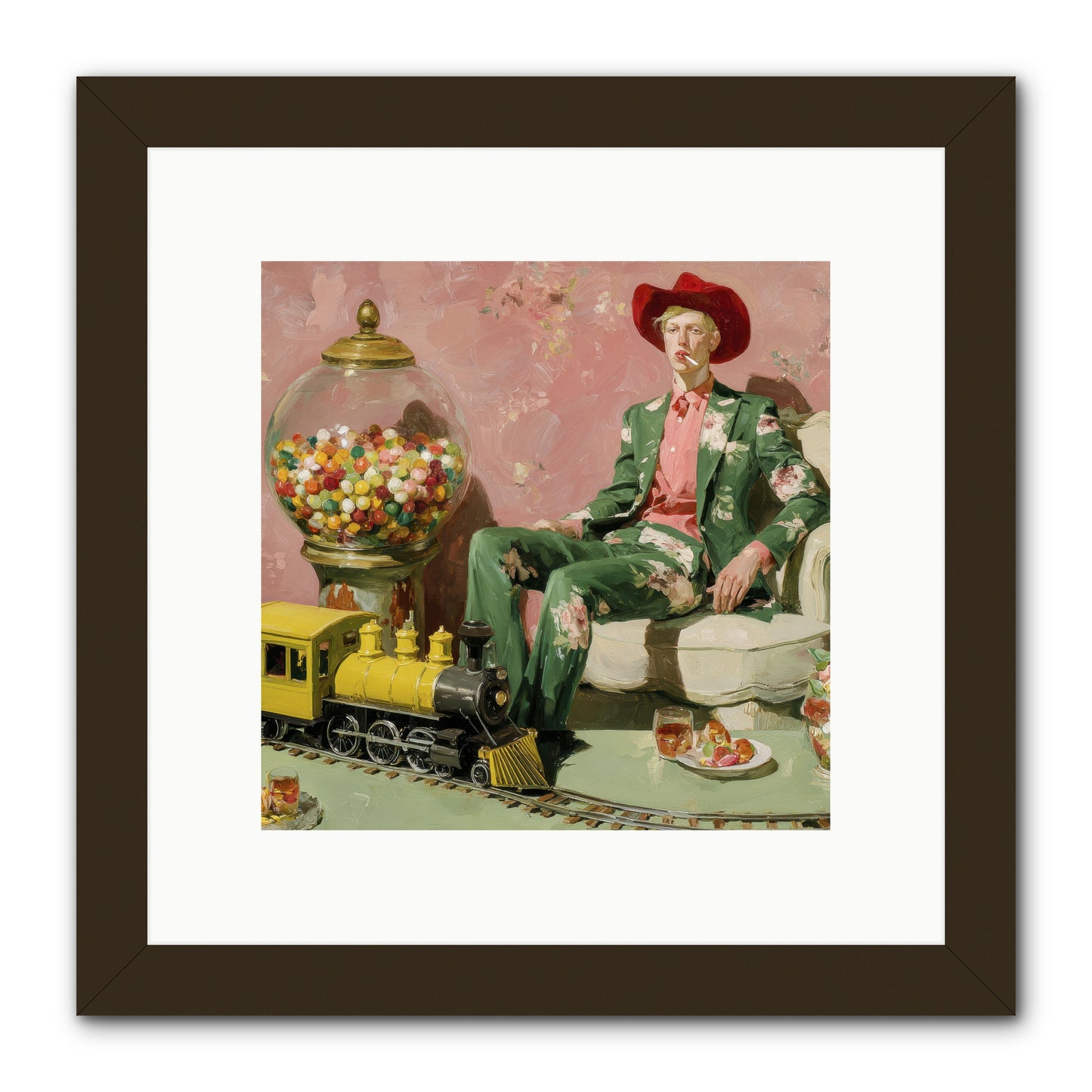 A Handbook for Gentle Eccentrics -- Framed Print - Black 10x10